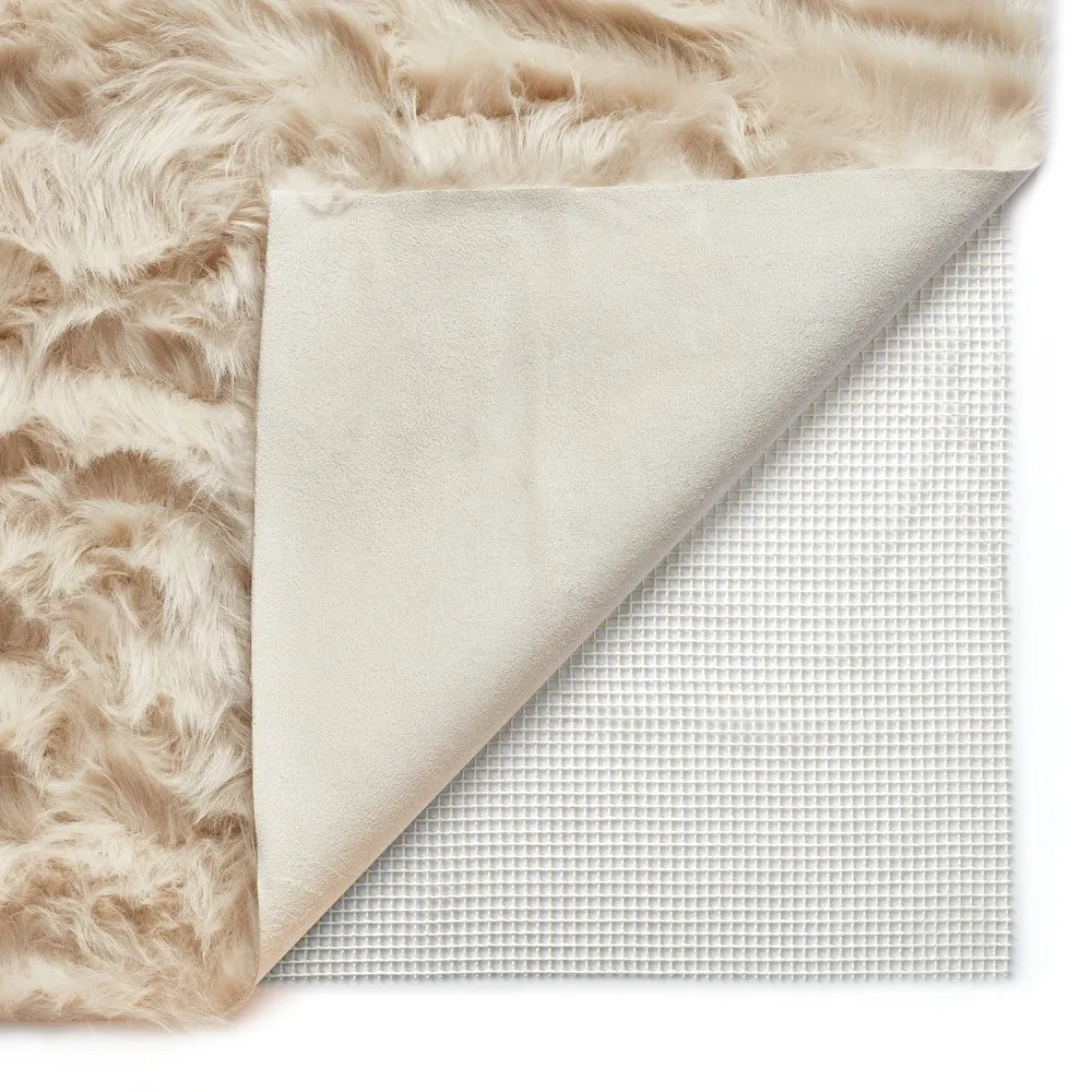 Strick & Bolton Newport Faux Sheepskin Shag Area Rug