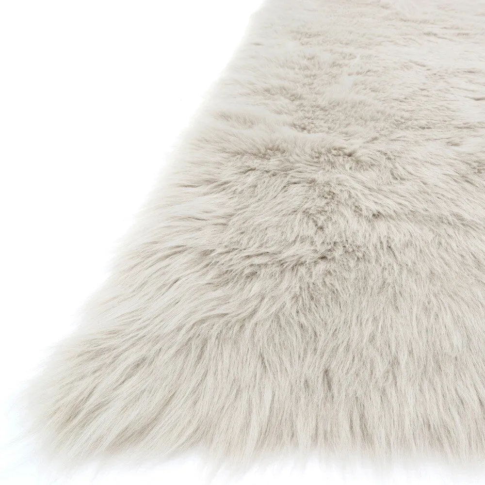 Strick & Bolton Newport Faux Sheepskin Shag Area Rug