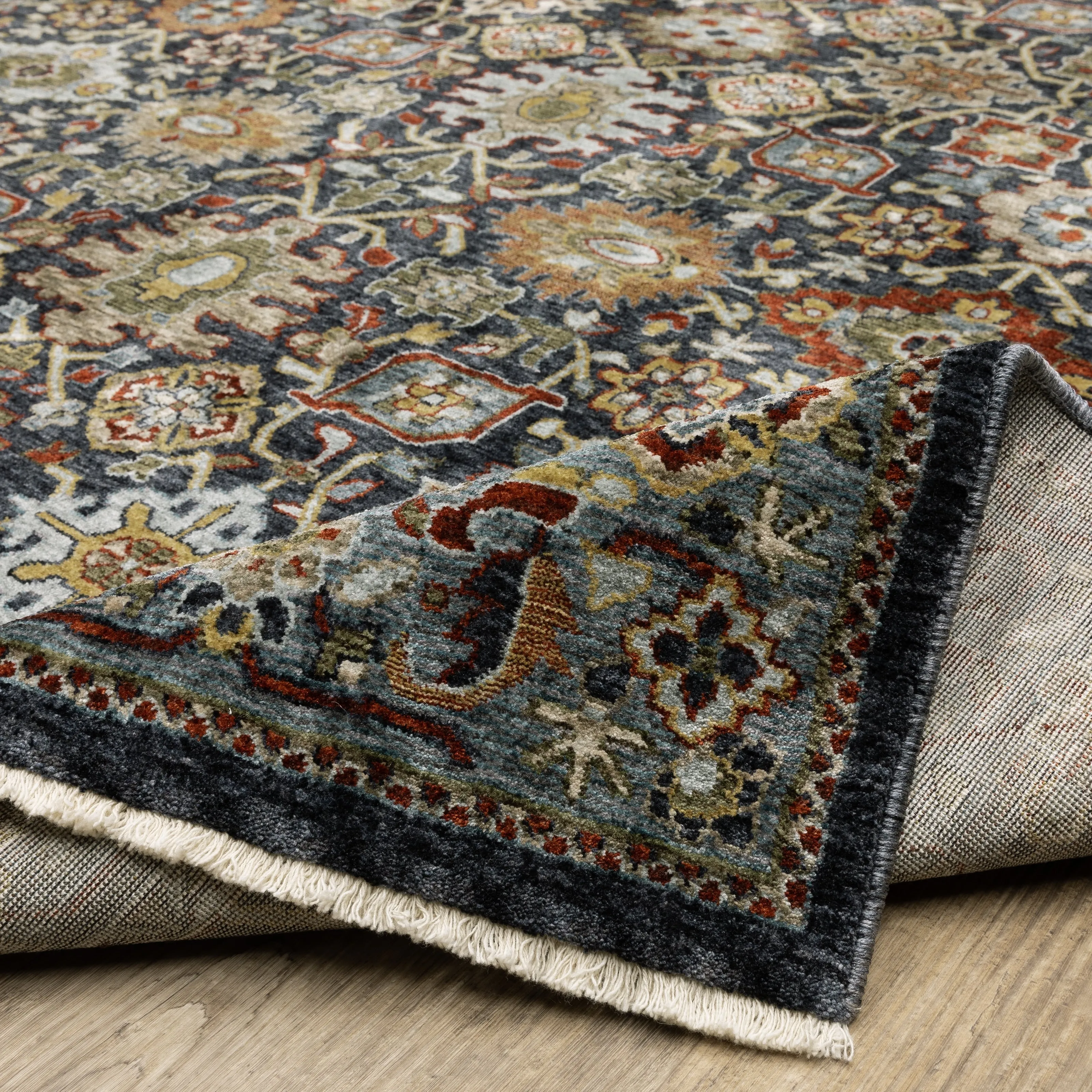 Style Haven Amelie Persian Panel Blue/ Multi Indoor Area Rug