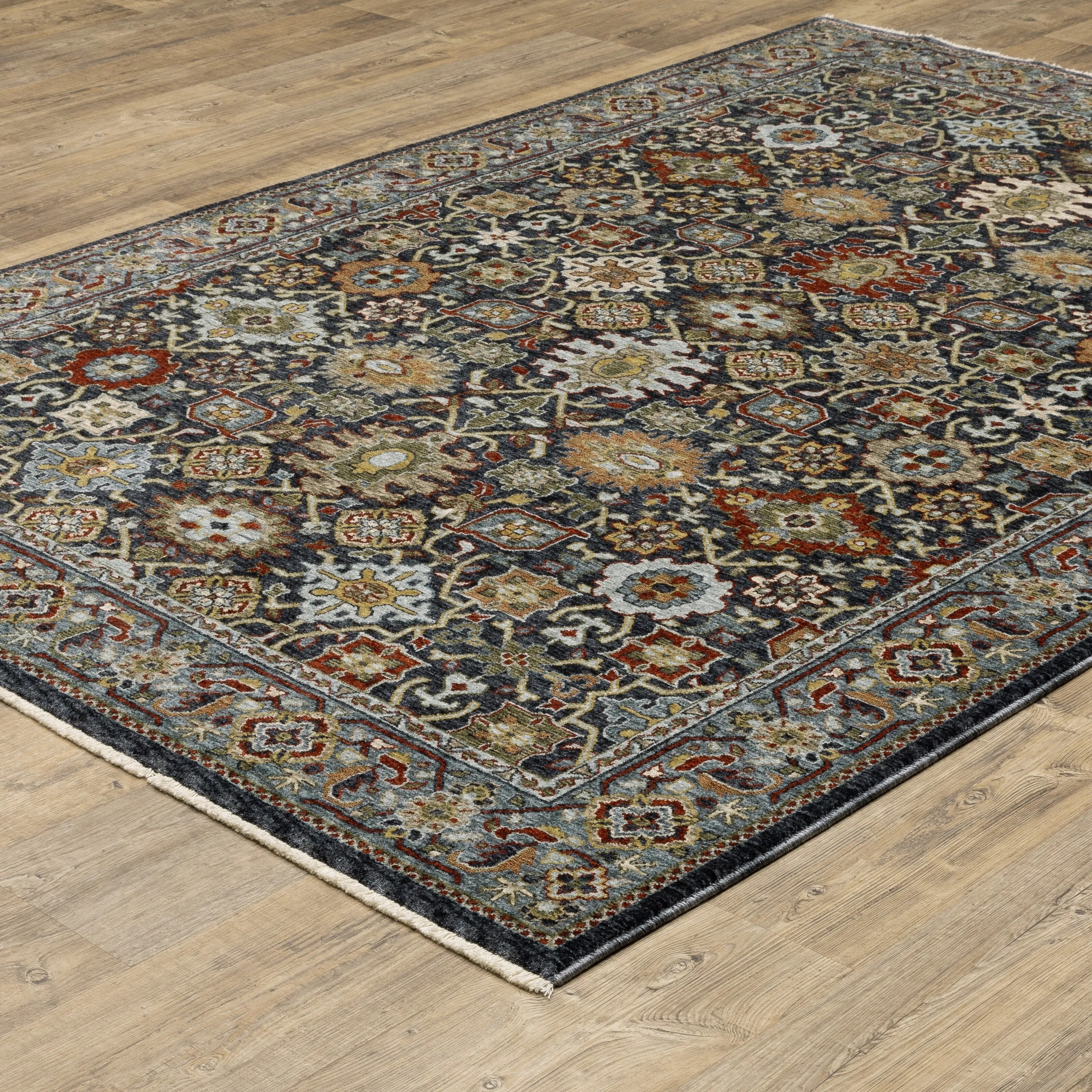Style Haven Amelie Persian Panel Blue/ Multi Indoor Area Rug