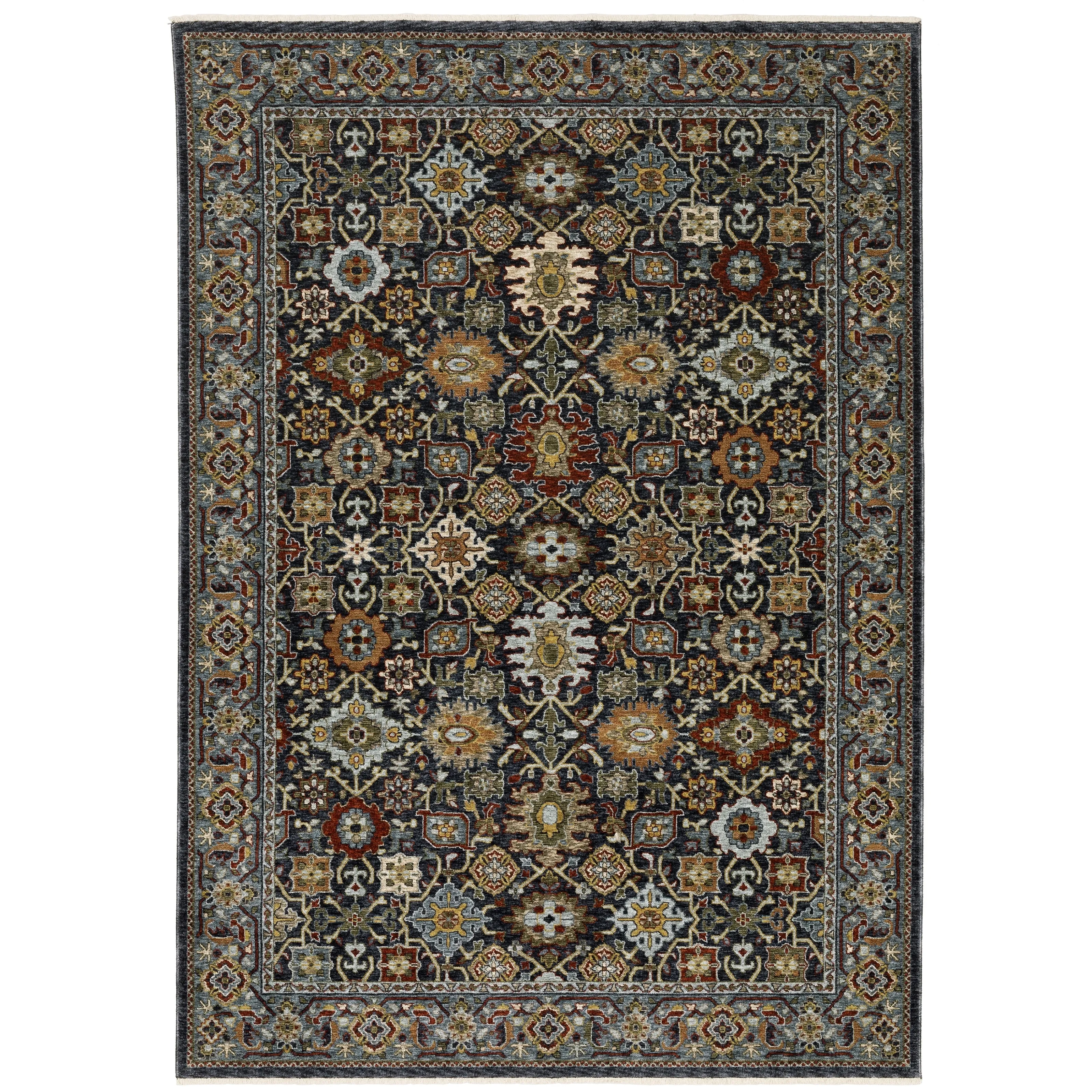 Style Haven Amelie Persian Panel Blue/ Multi Indoor Area Rug