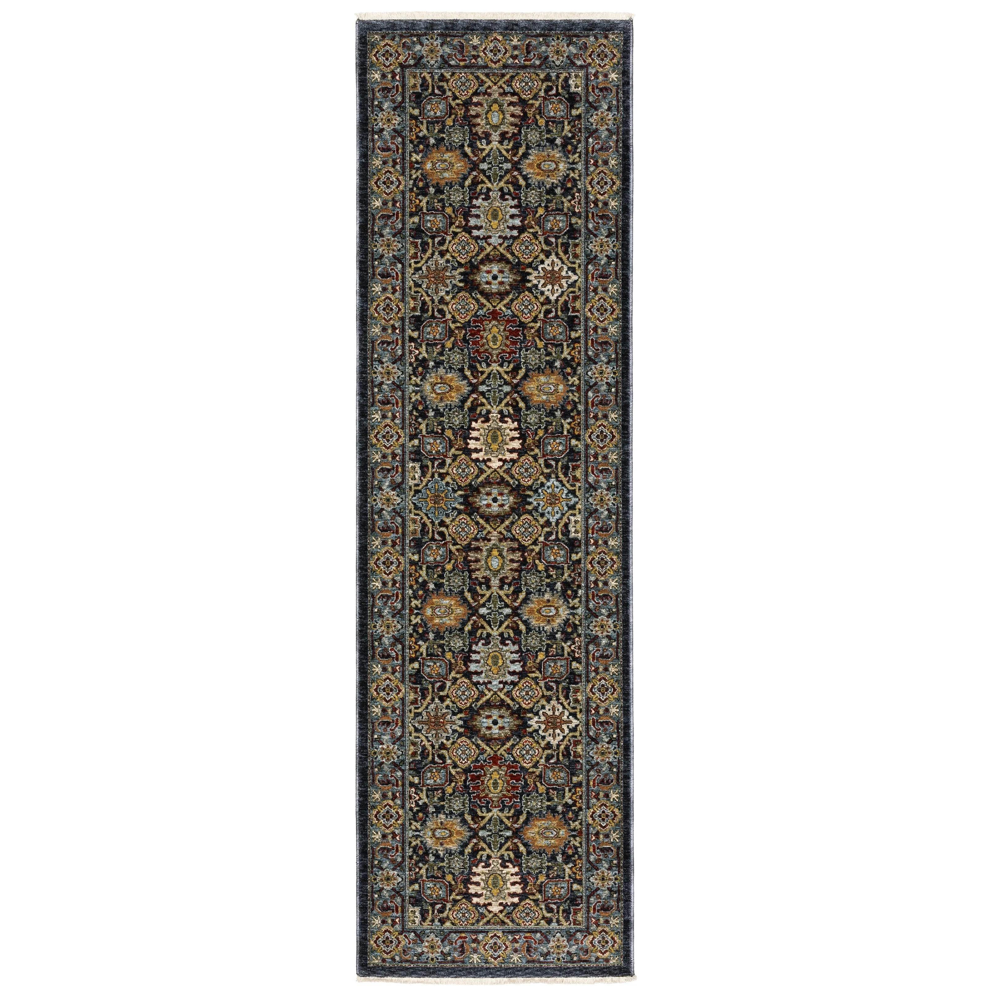 Style Haven Amelie Persian Panel Blue/ Multi Indoor Area Rug