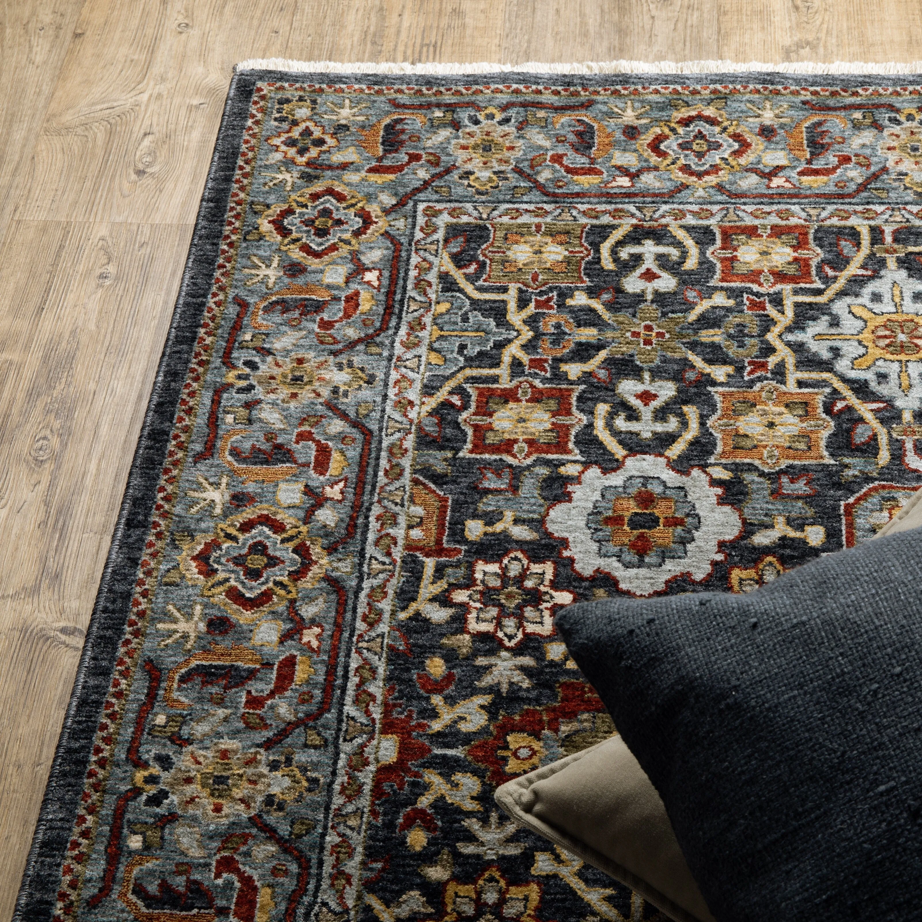 Style Haven Amelie Persian Panel Blue/ Multi Indoor Area Rug