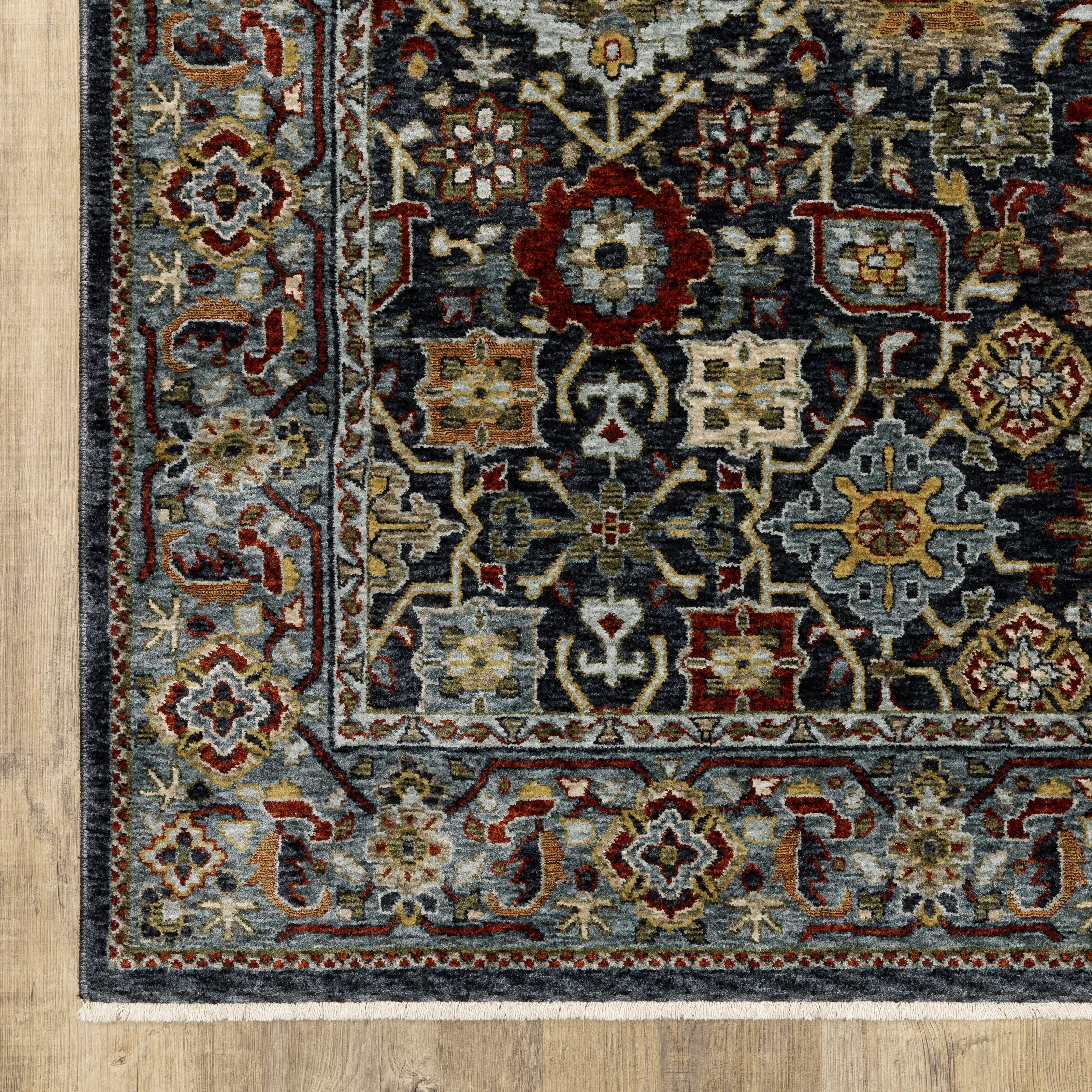 Style Haven Amelie Persian Panel Blue/ Multi Indoor Area Rug