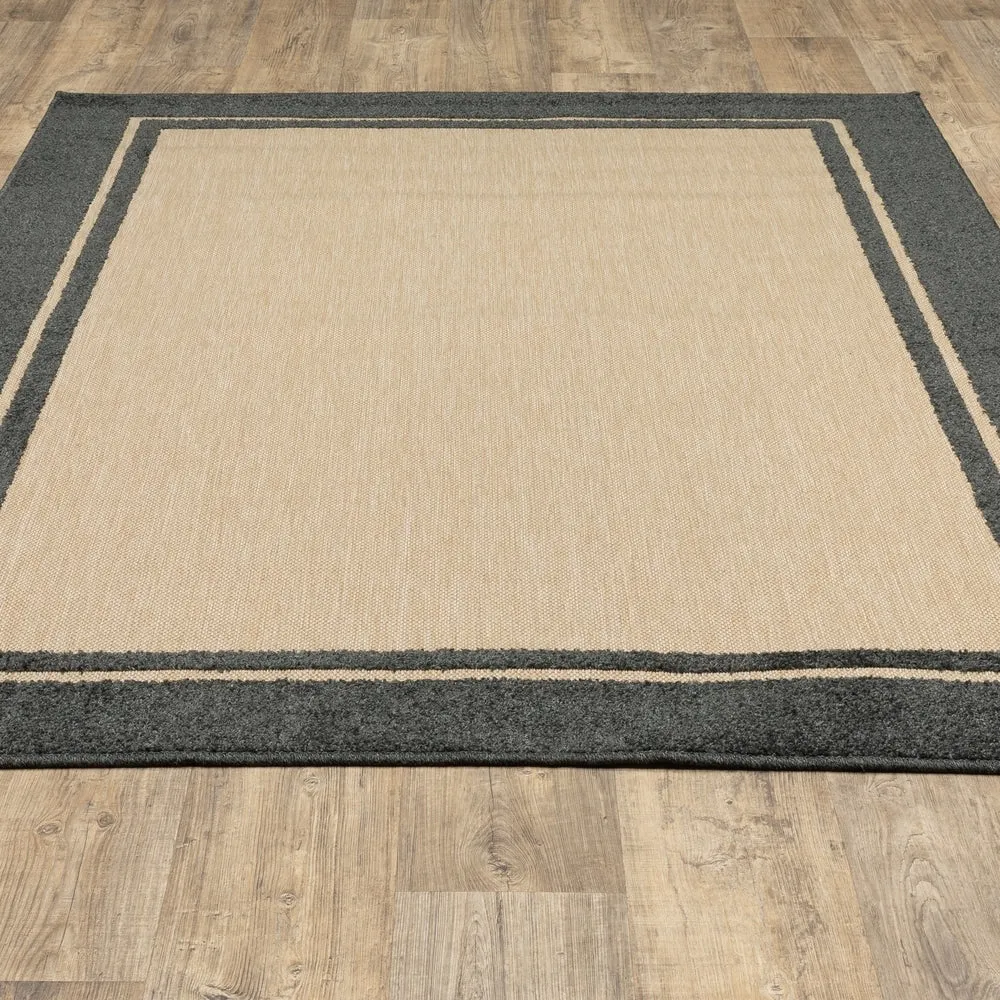 Style Haven Cara Mixed Pile Classic Bordered Indoor-Outdoor Area Rug