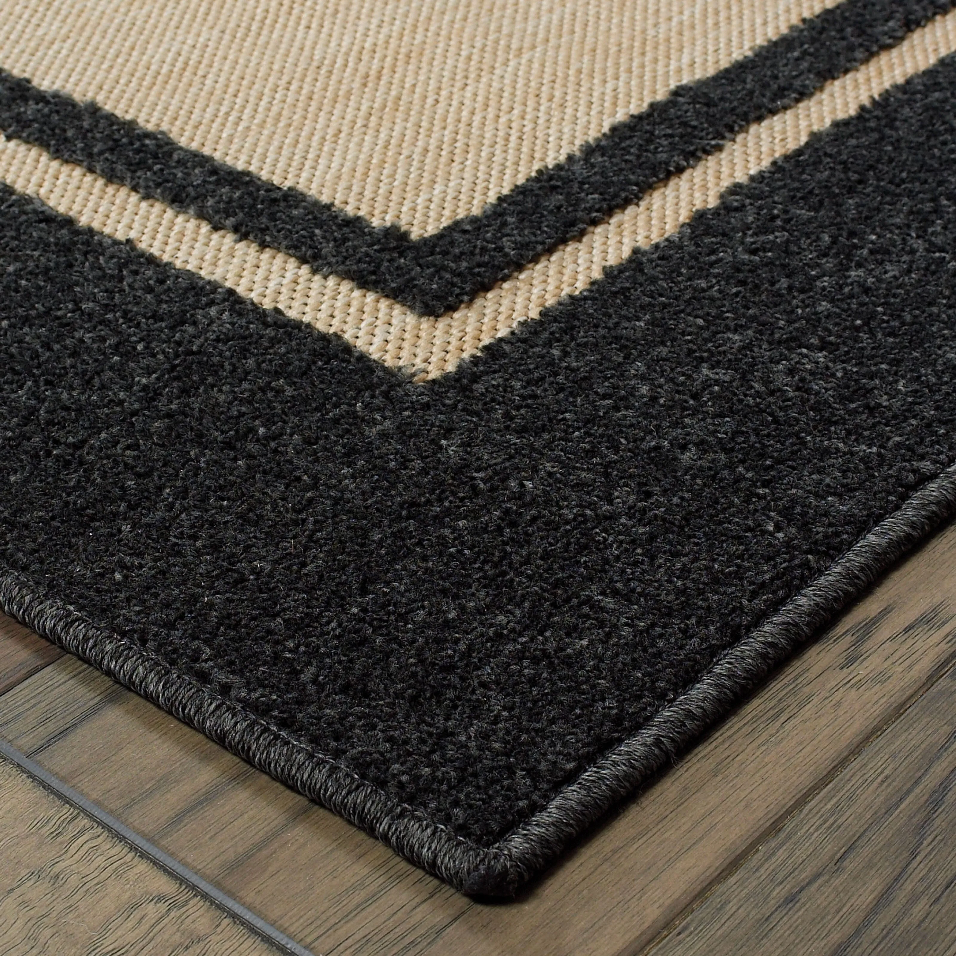 Style Haven Cara Mixed Pile Classic Bordered Indoor-Outdoor Area Rug