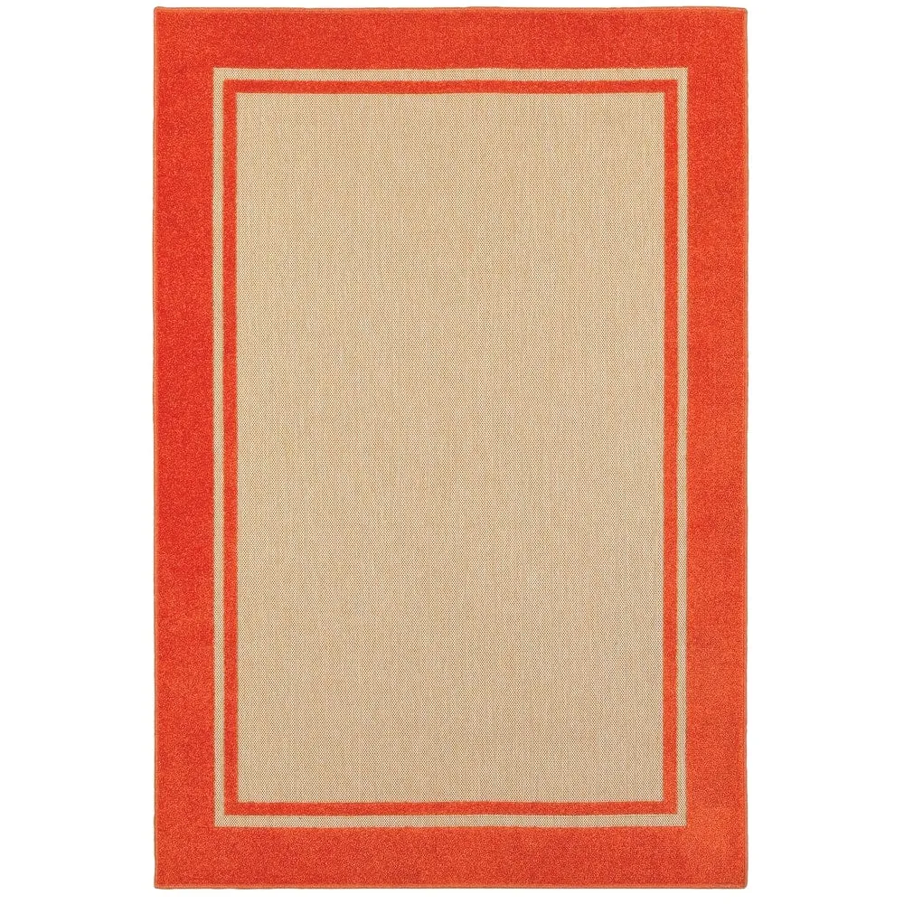 Style Haven Cara Mixed Pile Classic Bordered Indoor-Outdoor Area Rug
