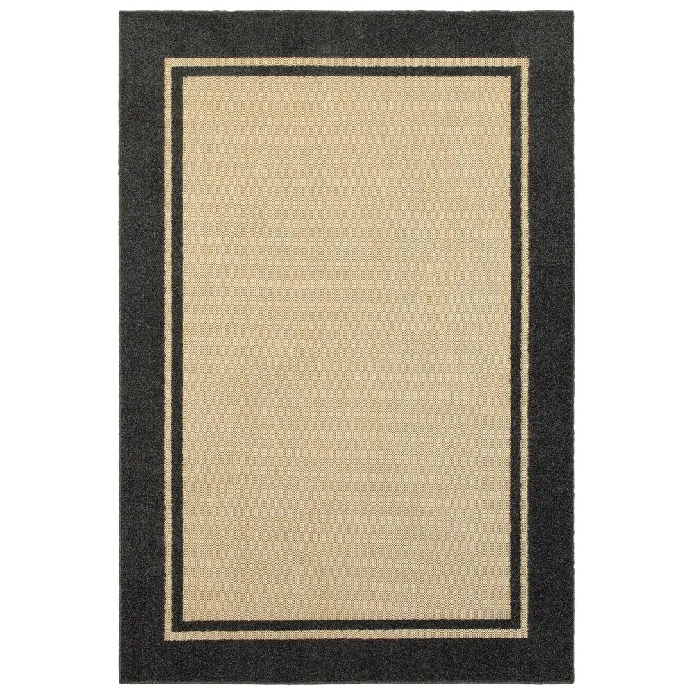 Style Haven Cara Mixed Pile Classic Bordered Indoor-Outdoor Area Rug