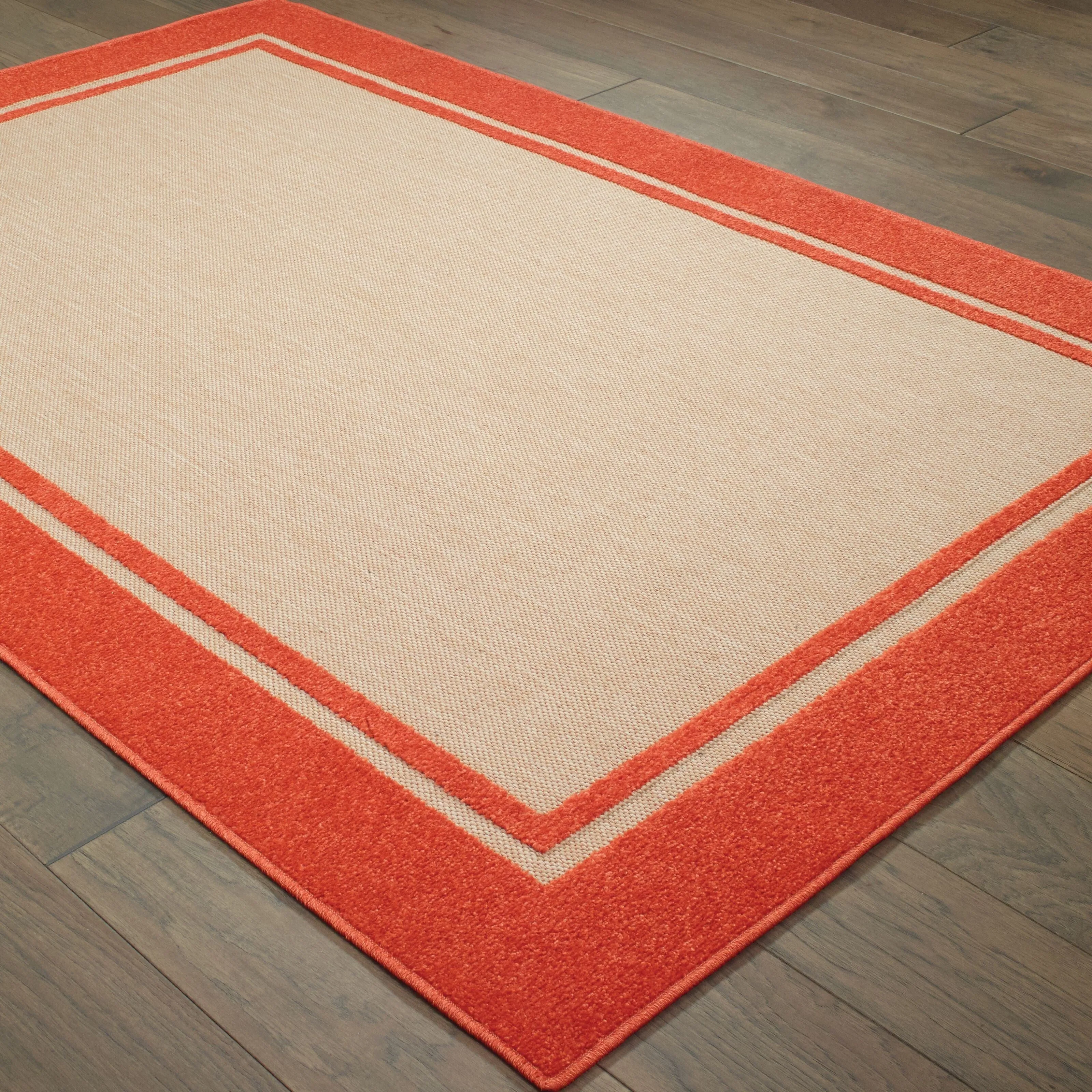 Style Haven Cara Mixed Pile Classic Bordered Indoor-Outdoor Area Rug