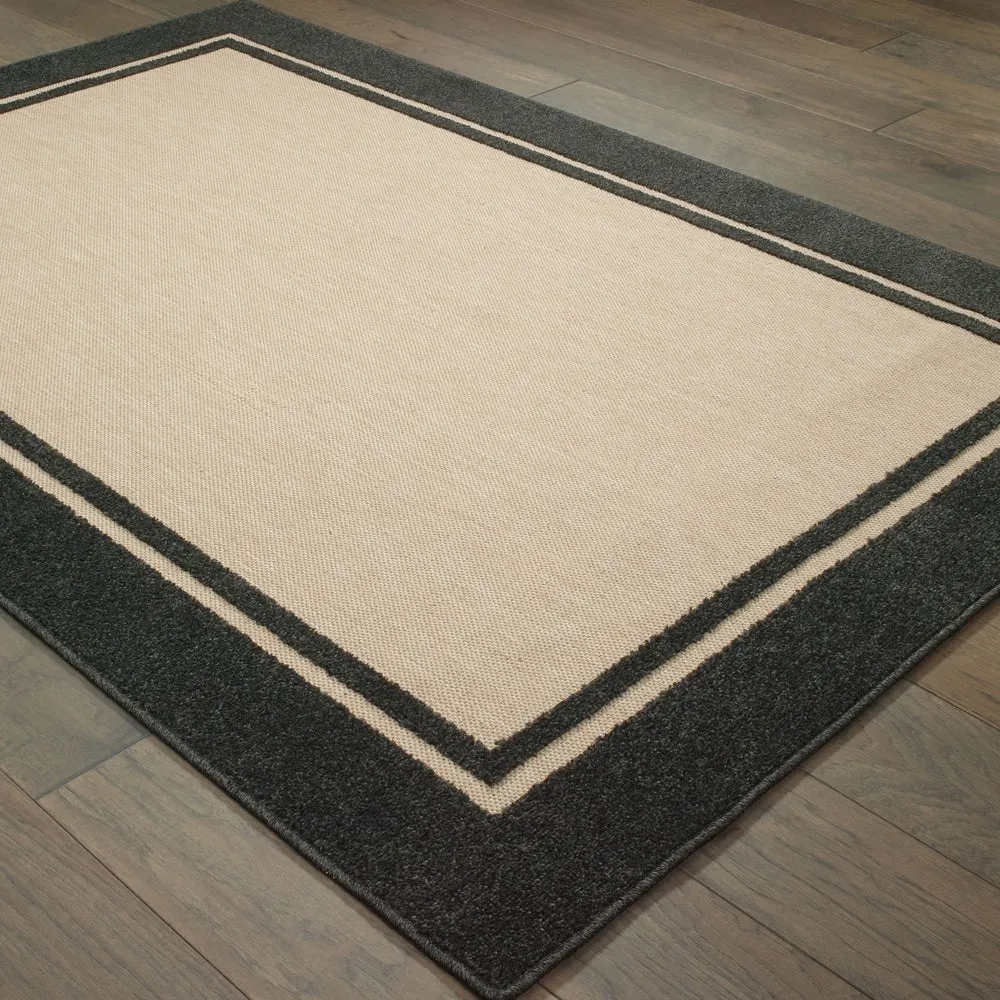 Style Haven Cara Mixed Pile Classic Bordered Indoor-Outdoor Area Rug