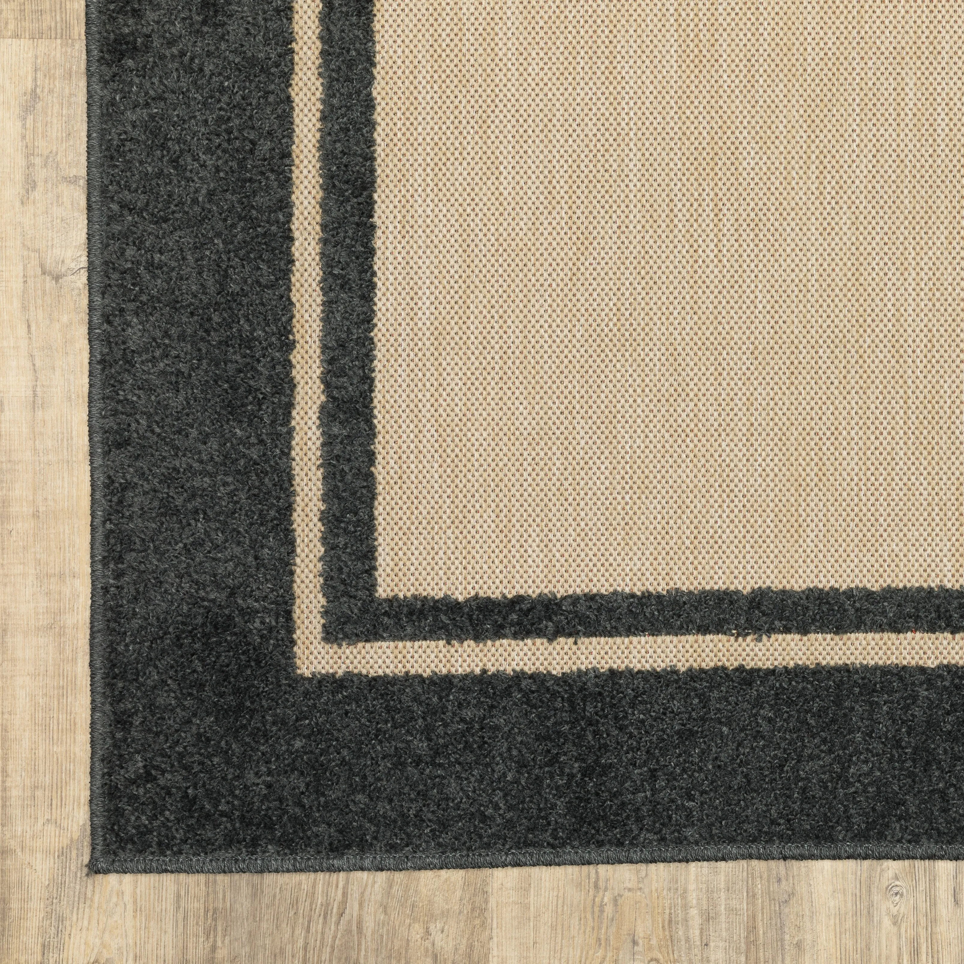 Style Haven Cara Mixed Pile Classic Bordered Indoor-Outdoor Area Rug