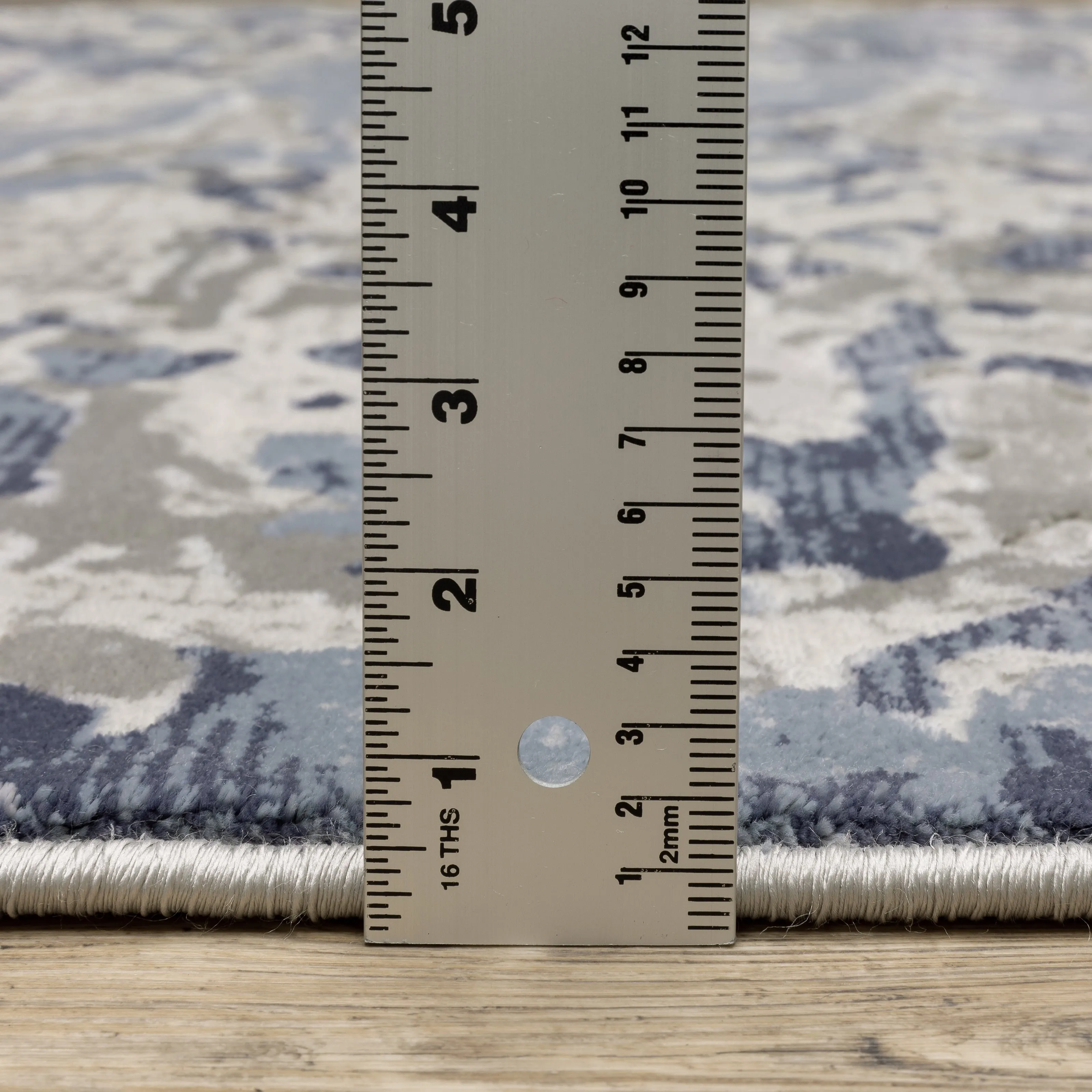 Style Haven Emery Modern Abstract Grey/ Blue Mixed Pile Area Rug