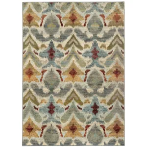 Style Haven Seville Ivory Tribal Area Rug