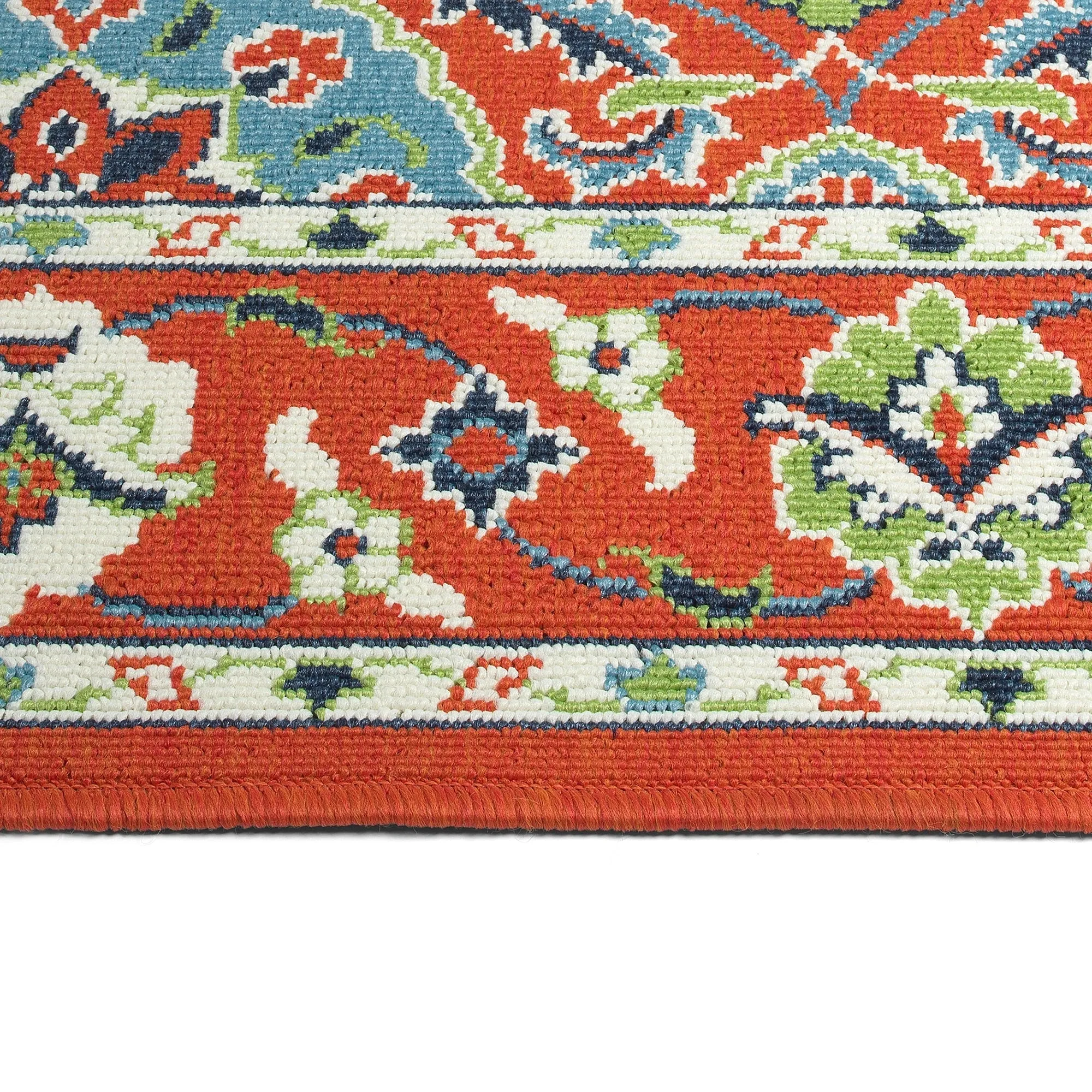 Sunice Traditional Oriental Floral Pattern Indoor/ Outdoor Area Rug
