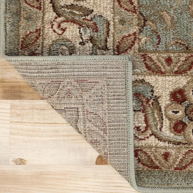 Superior Traditional Oriental Floral Medallion Indoor Area Rug