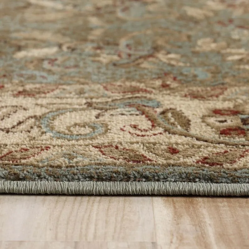Superior Traditional Oriental Floral Medallion Indoor Area Rug
