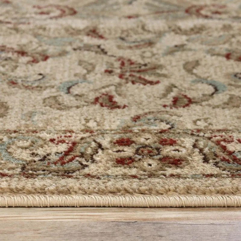 Superior Traditional Oriental Floral Medallion Indoor Area Rug