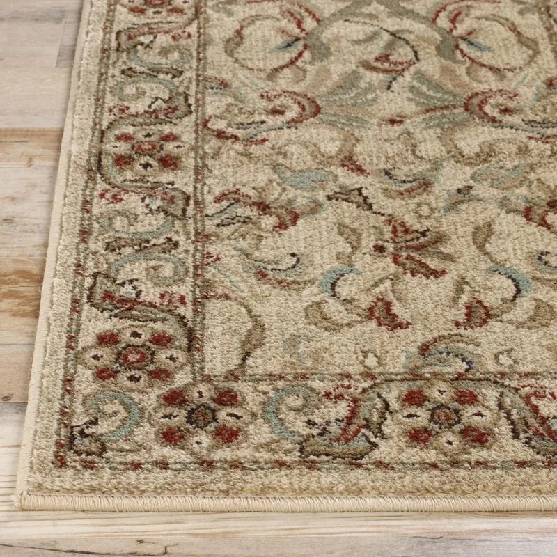 Superior Traditional Oriental Floral Medallion Indoor Area Rug