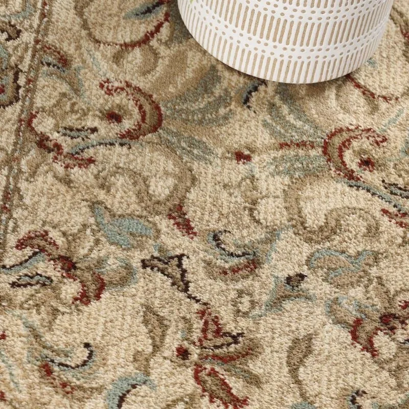 Superior Traditional Oriental Floral Medallion Indoor Area Rug