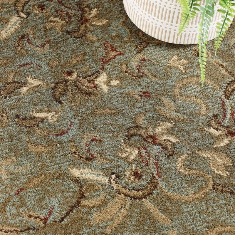 Superior Traditional Oriental Floral Medallion Indoor Area Rug