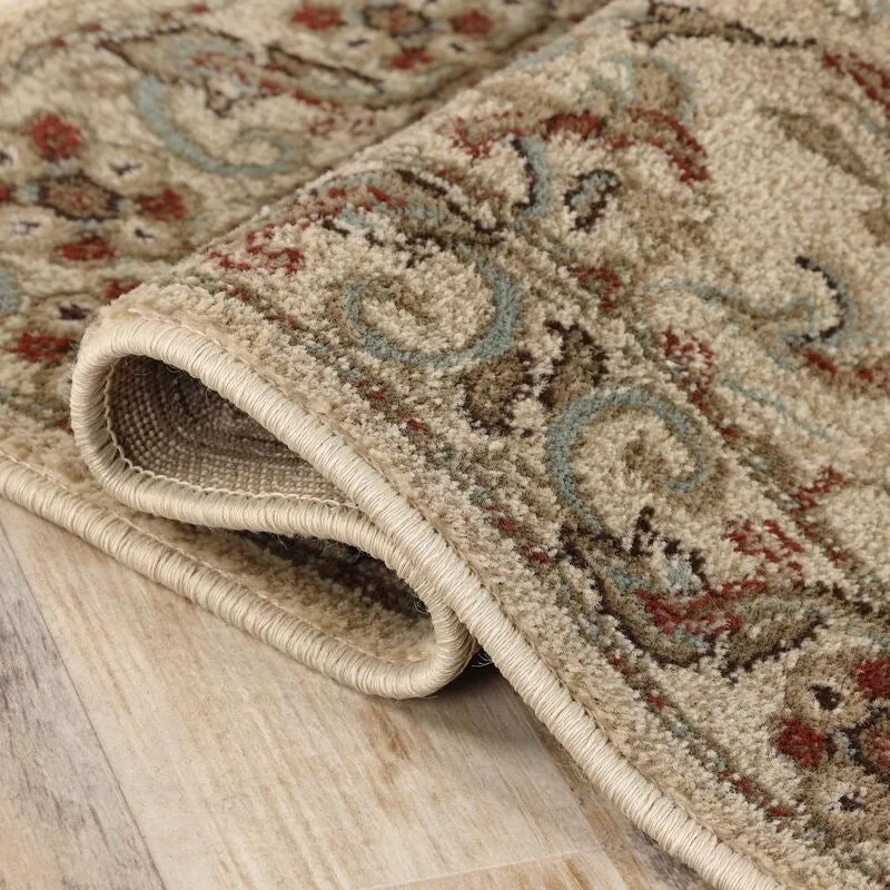 Superior Traditional Oriental Floral Medallion Indoor Area Rug