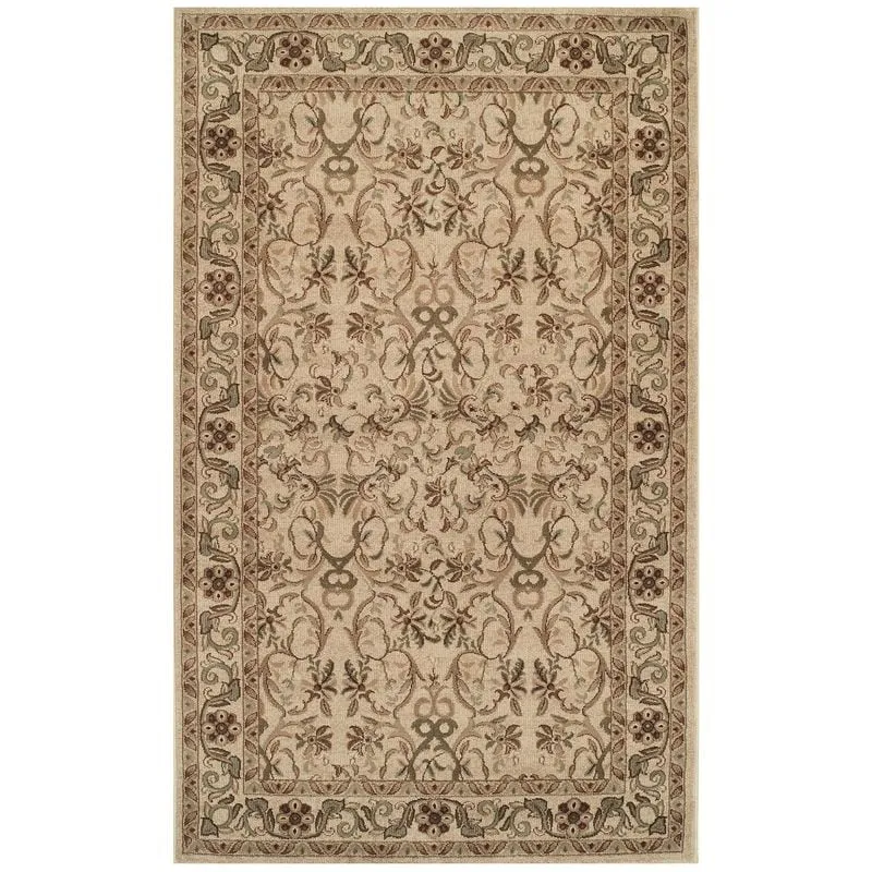 Superior Traditional Oriental Floral Medallion Indoor Area Rug
