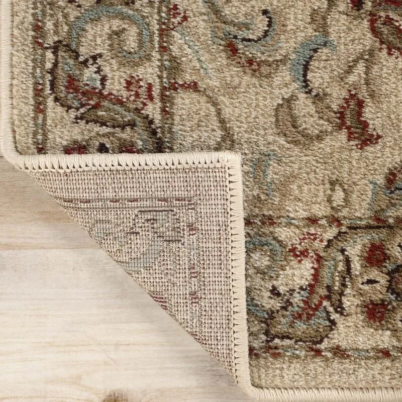 Superior Traditional Oriental Floral Medallion Indoor Area Rug