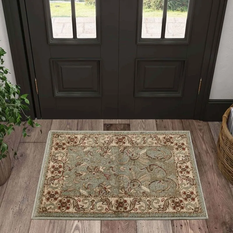 Superior Traditional Oriental Floral Medallion Indoor Area Rug
