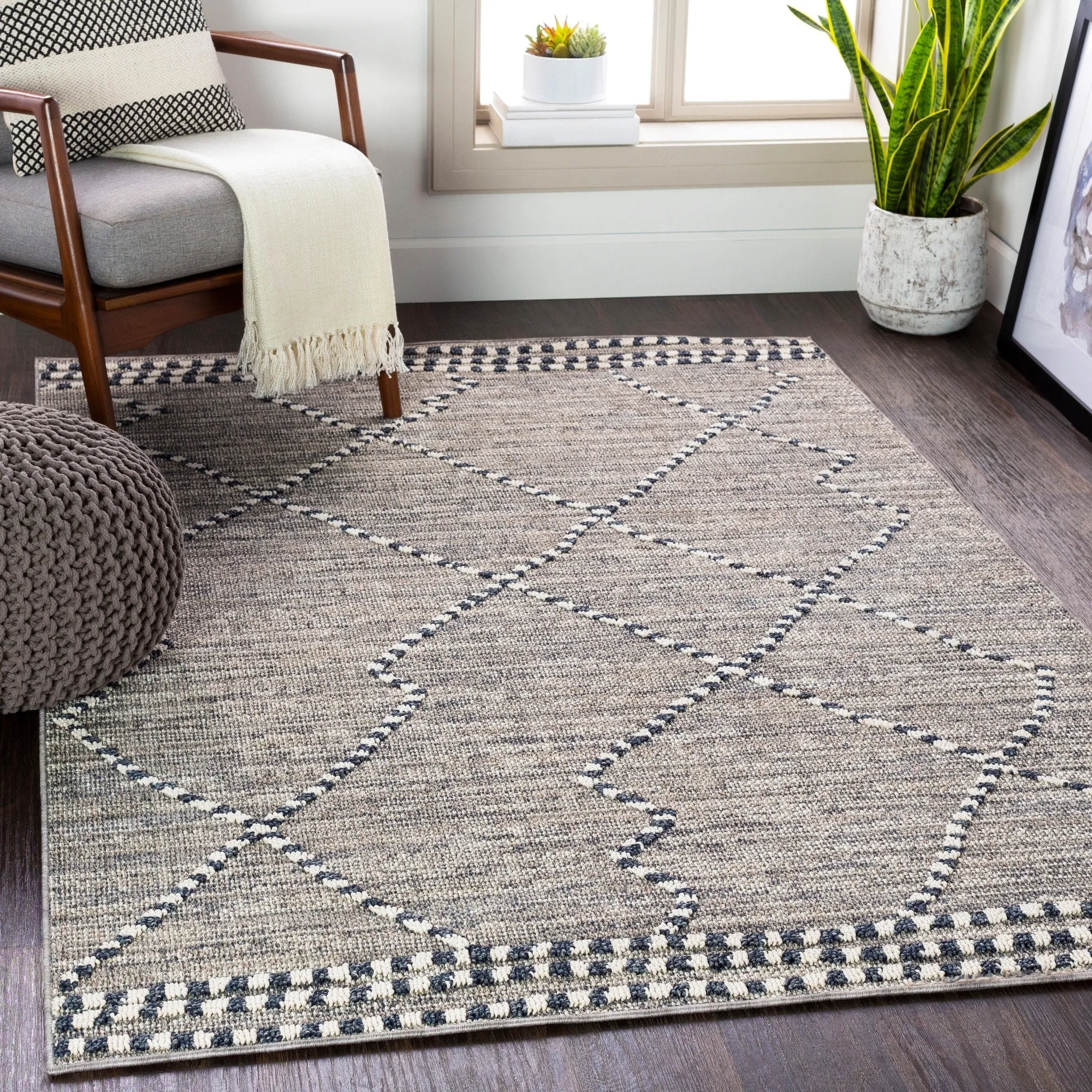 Surya Braza Indoor/ Outdoor Moroccan Stripe Area Rug