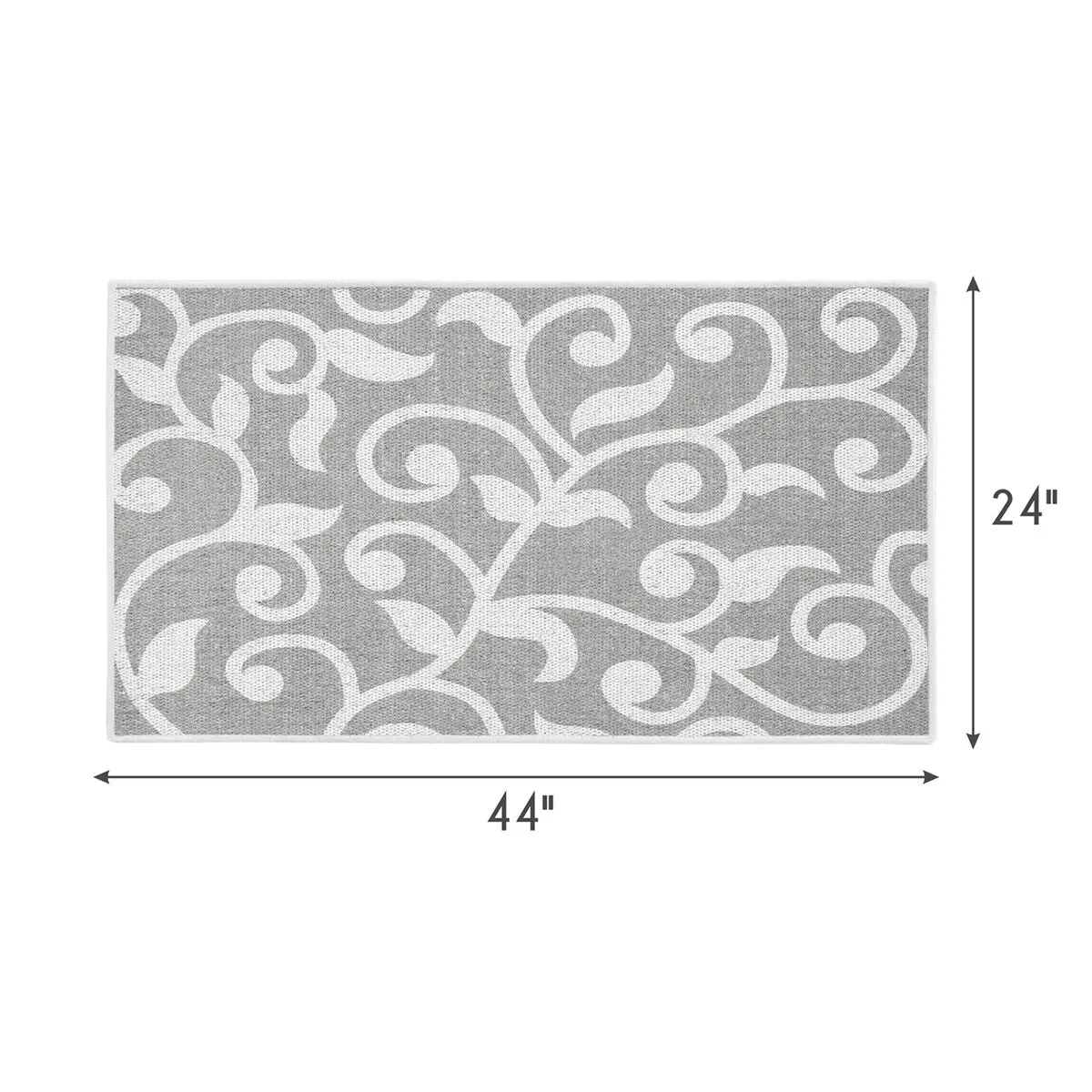 SussexHome Non-Skid Ultra-Thin Area Rugs for Laundry Room. Entryway. Bathroom and Kitchen - Washable Multipurpose Floor Mat