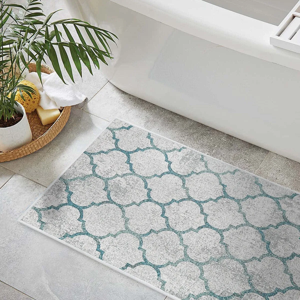 SussexHome Non-Skid Ultra-Thin Area Rugs for Laundry Room. Entryway. Bathroom and Kitchen - Washable Multipurpose Floor Mat
