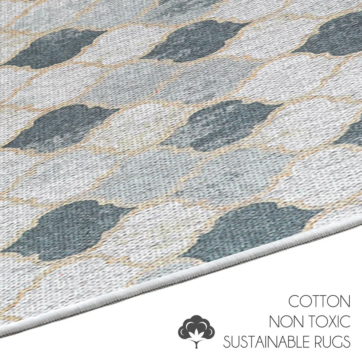 SussexHome Non-Skid Ultra-Thin Area Rugs for Laundry Room. Entryway. Bathroom and Kitchen - Washable Multipurpose Floor Mat