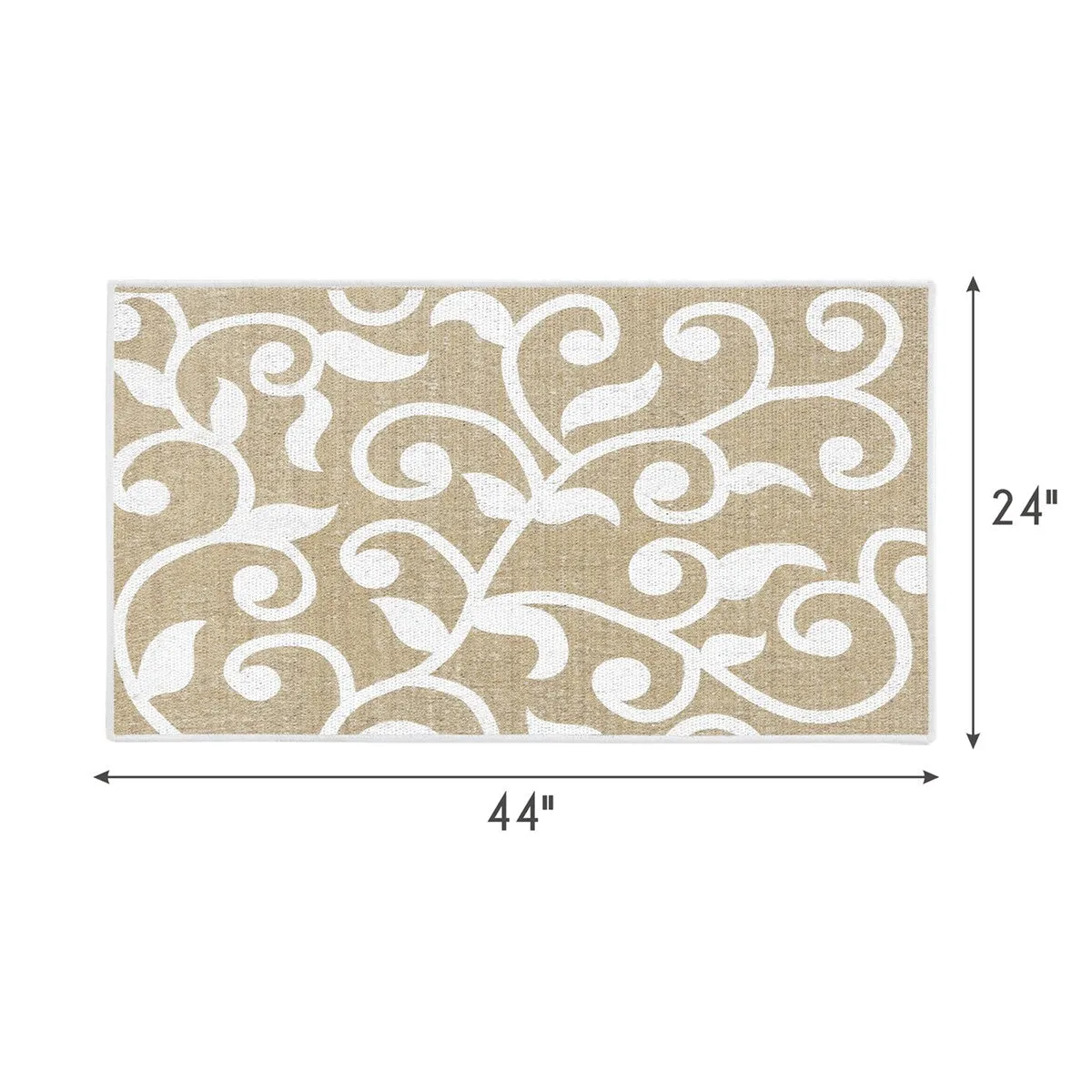 SussexHome Non-Skid Ultra-Thin Area Rugs for Laundry Room. Entryway. Bathroom and Kitchen - Washable Multipurpose Floor Mat