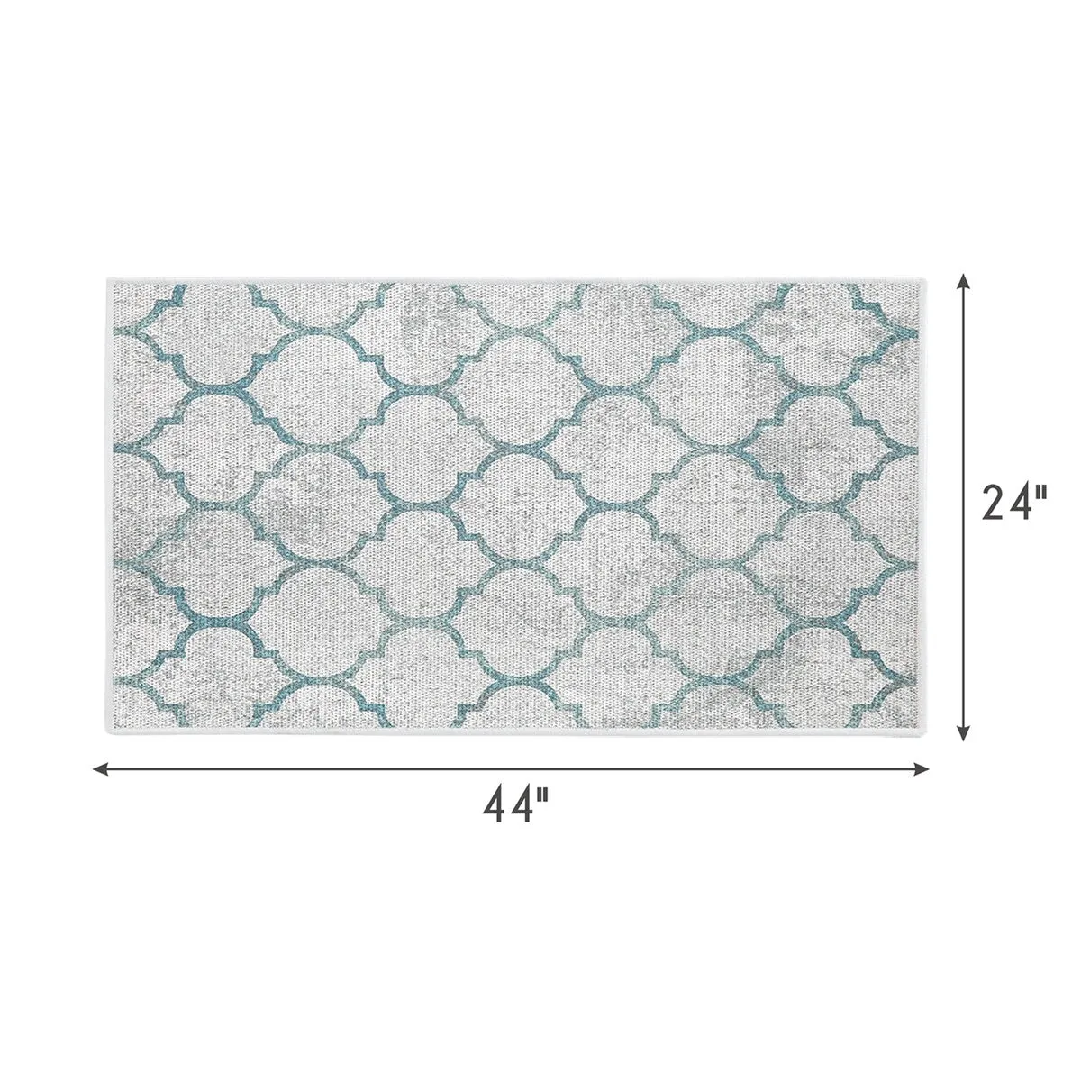 SussexHome Non-Skid Ultra-Thin Area Rugs for Laundry Room. Entryway. Bathroom and Kitchen - Washable Multipurpose Floor Mat