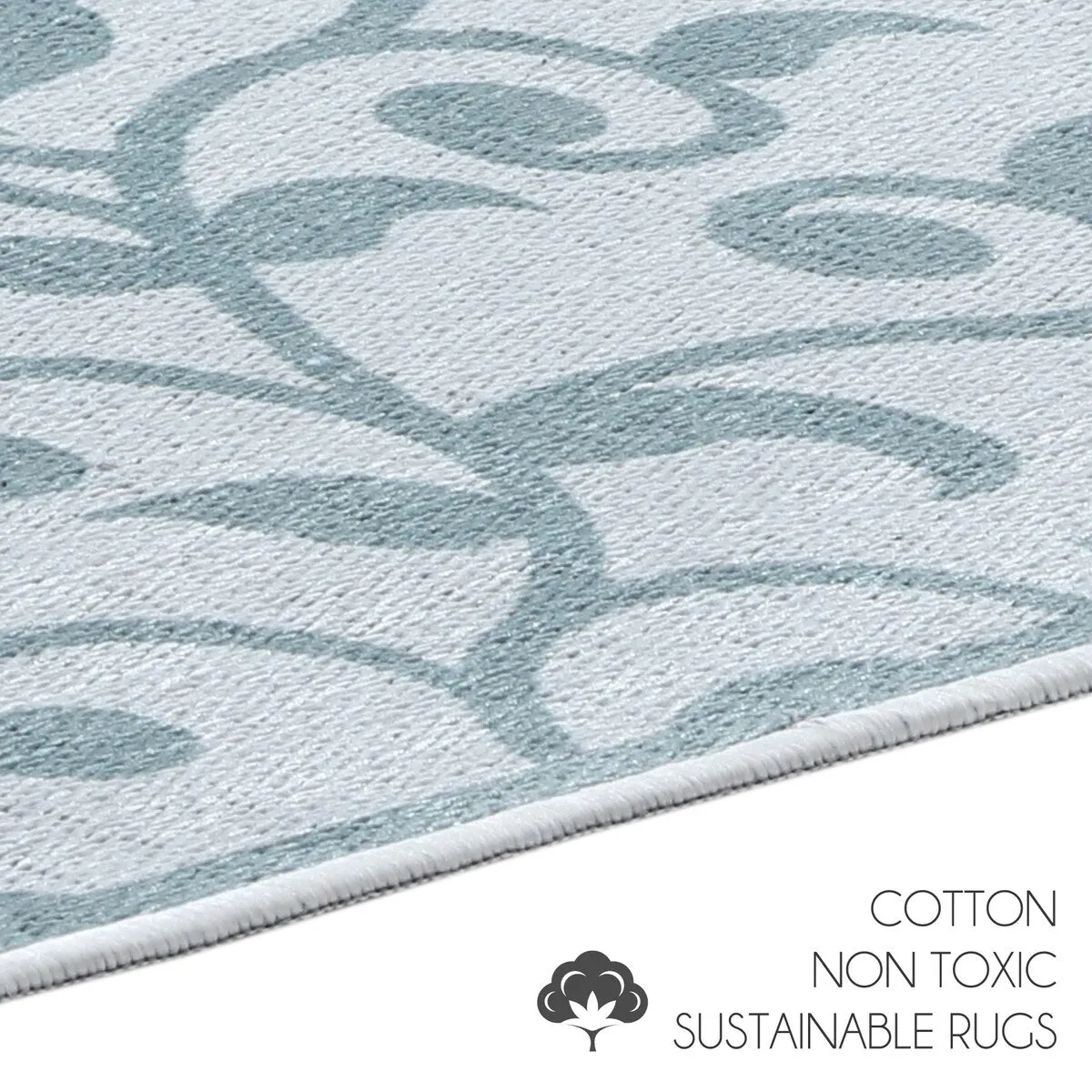 SussexHome Non-Skid Ultra-Thin Area Rugs for Laundry Room. Entryway. Bathroom and Kitchen - Washable Multipurpose Floor Mat