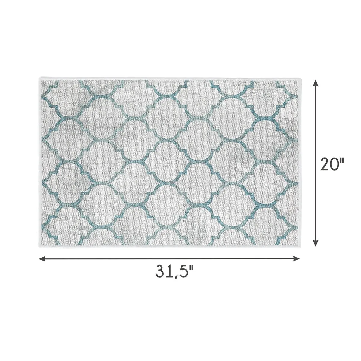 SussexHome Non-Skid Ultra-Thin Area Rugs for Laundry Room. Entryway. Bathroom and Kitchen - Washable Multipurpose Floor Mat