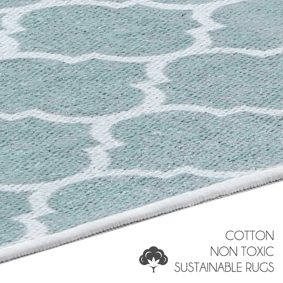 SussexHome Non-Skid Ultra-Thin Area Rugs for Laundry Room. Entryway. Bathroom and Kitchen - Washable Multipurpose Floor Mat