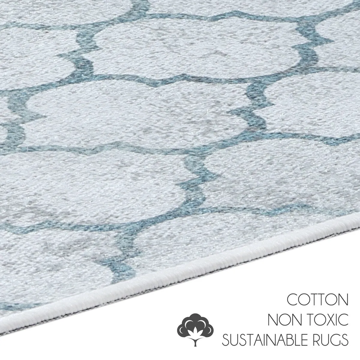 SussexHome Non-Skid Ultra-Thin Area Rugs for Laundry Room. Entryway. Bathroom and Kitchen - Washable Multipurpose Floor Mat