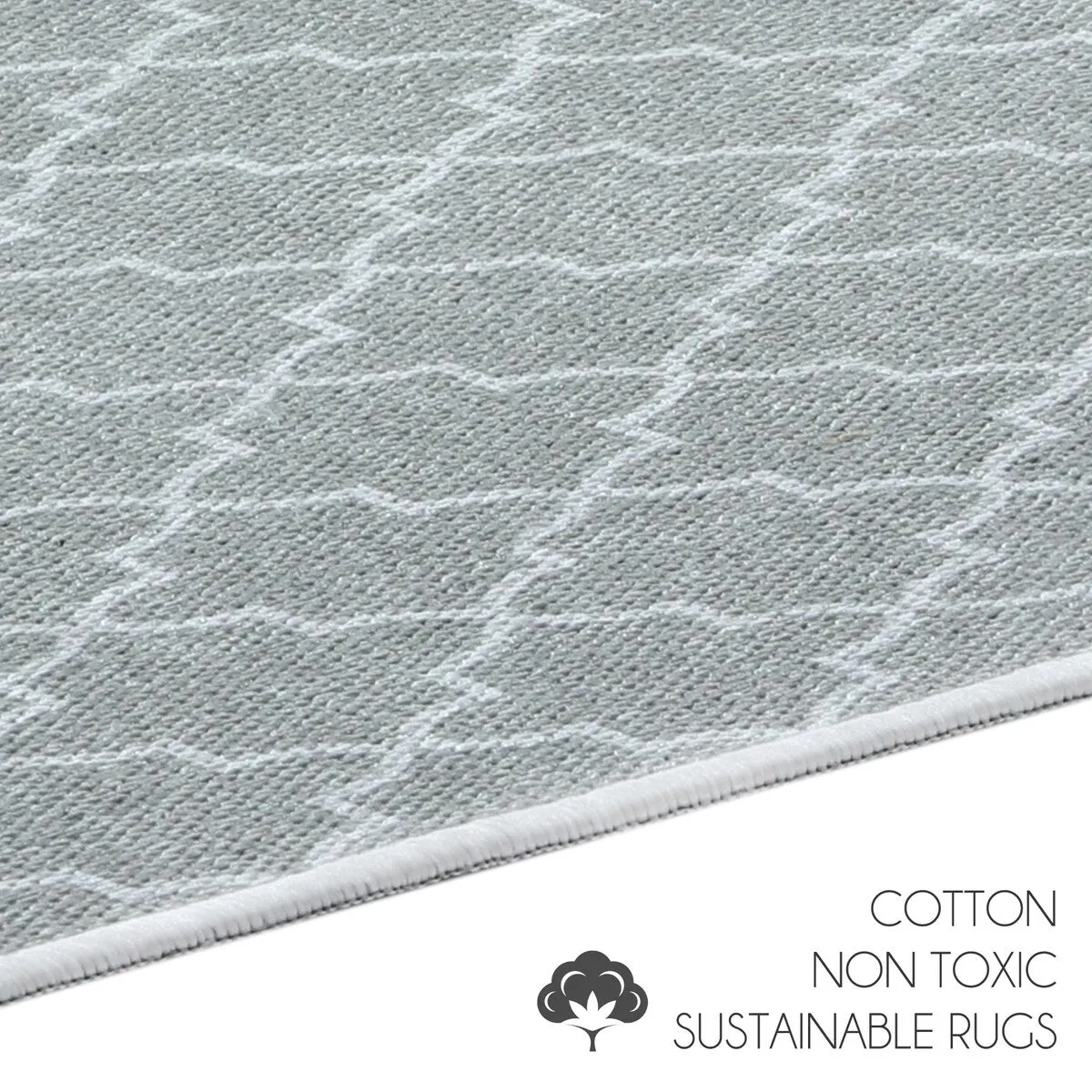 SussexHome Non-Skid Ultra-Thin Area Rugs for Laundry Room. Entryway. Bathroom and Kitchen - Washable Multipurpose Floor Mat