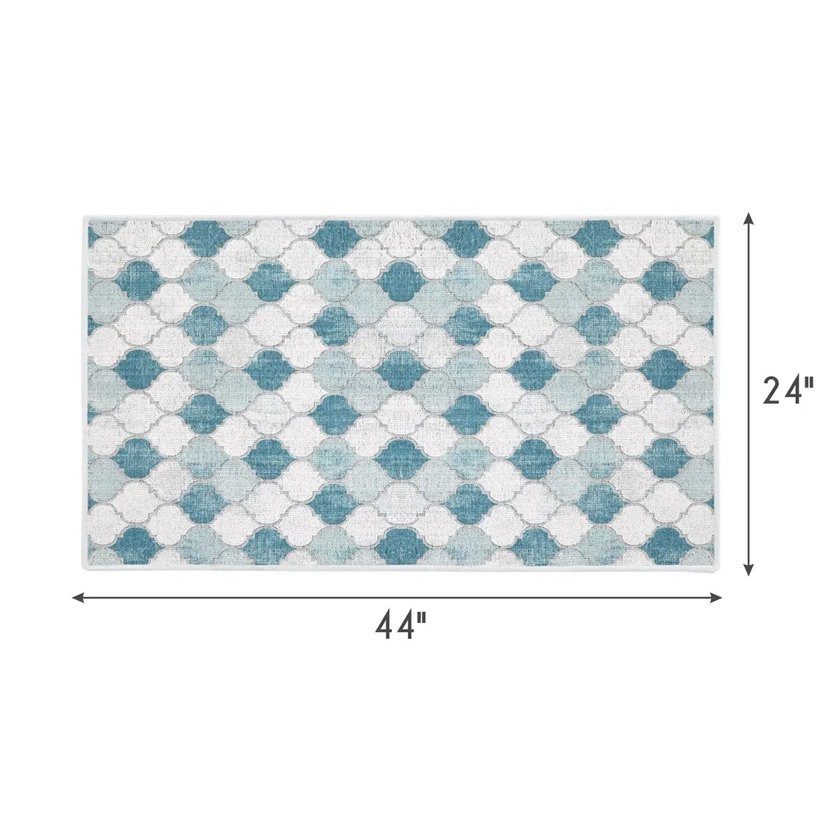 SussexHome Non-Skid Ultra-Thin Area Rugs for Laundry Room. Entryway. Bathroom and Kitchen - Washable Multipurpose Floor Mat