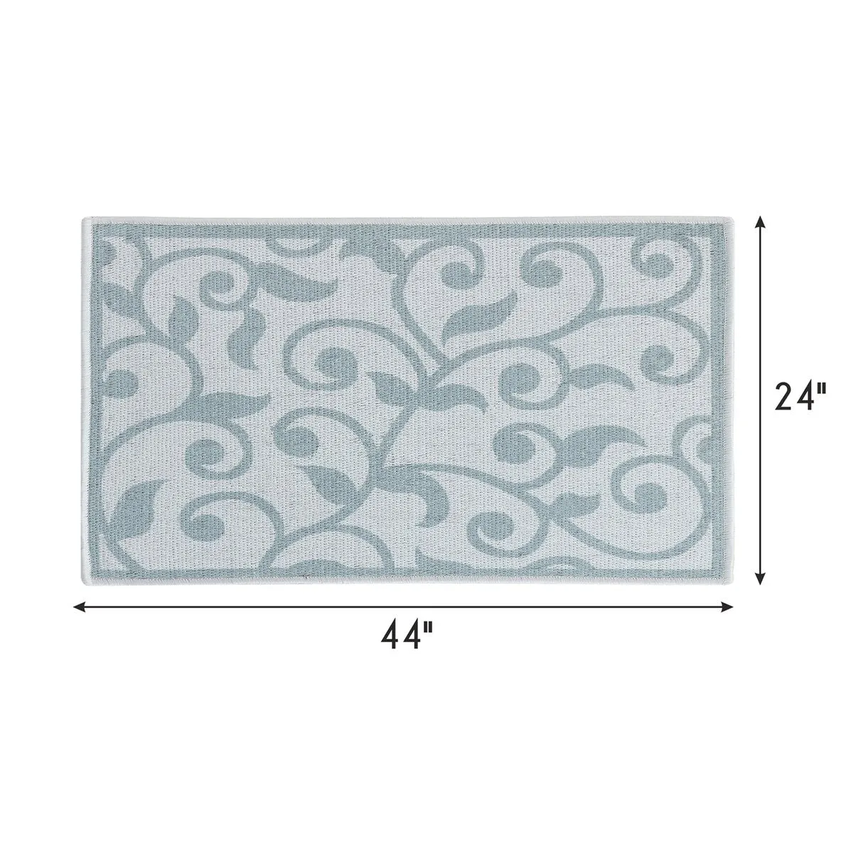 SussexHome Non-Skid Ultra-Thin Area Rugs for Laundry Room. Entryway. Bathroom and Kitchen - Washable Multipurpose Floor Mat