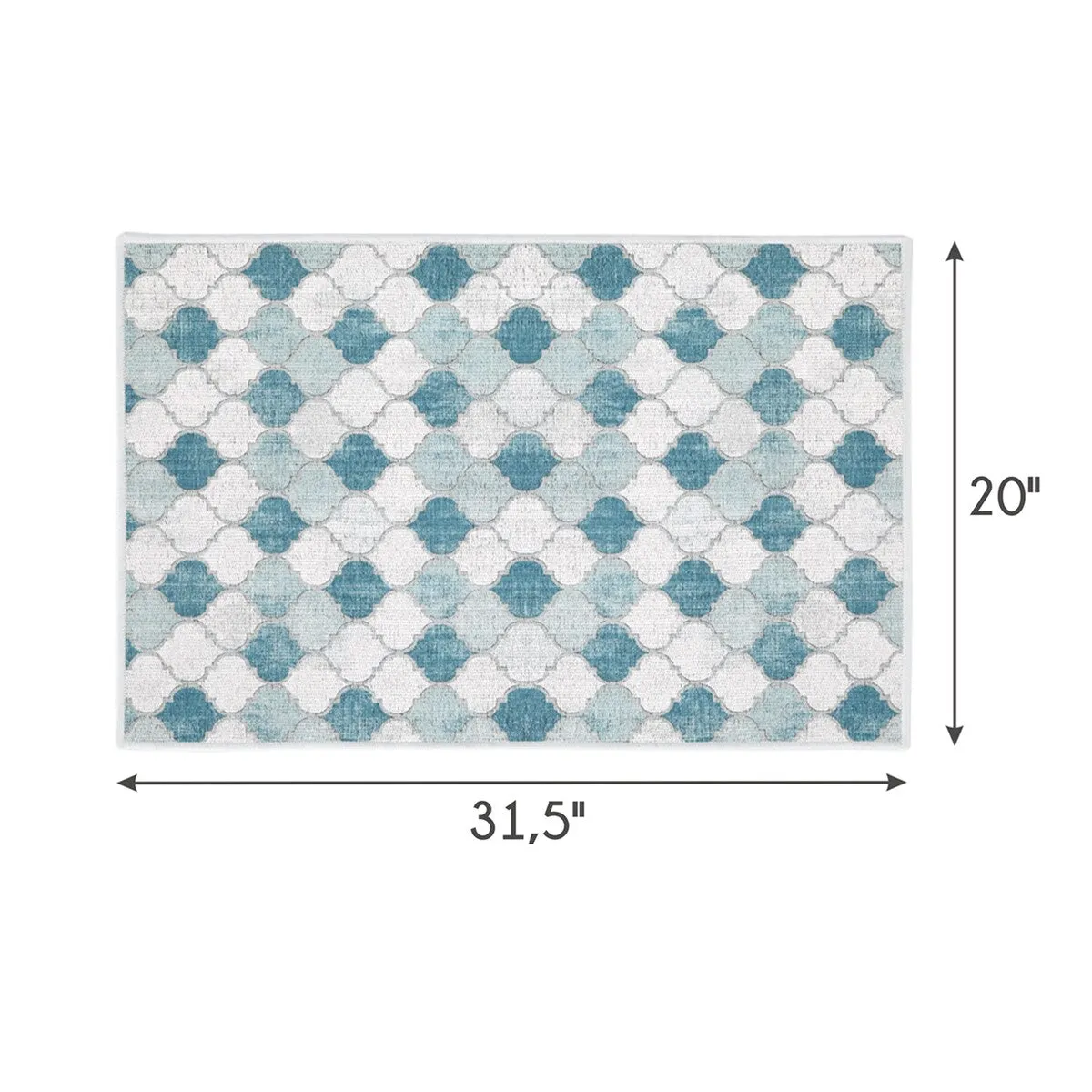 SussexHome Non-Skid Ultra-Thin Area Rugs for Laundry Room. Entryway. Bathroom and Kitchen - Washable Multipurpose Floor Mat