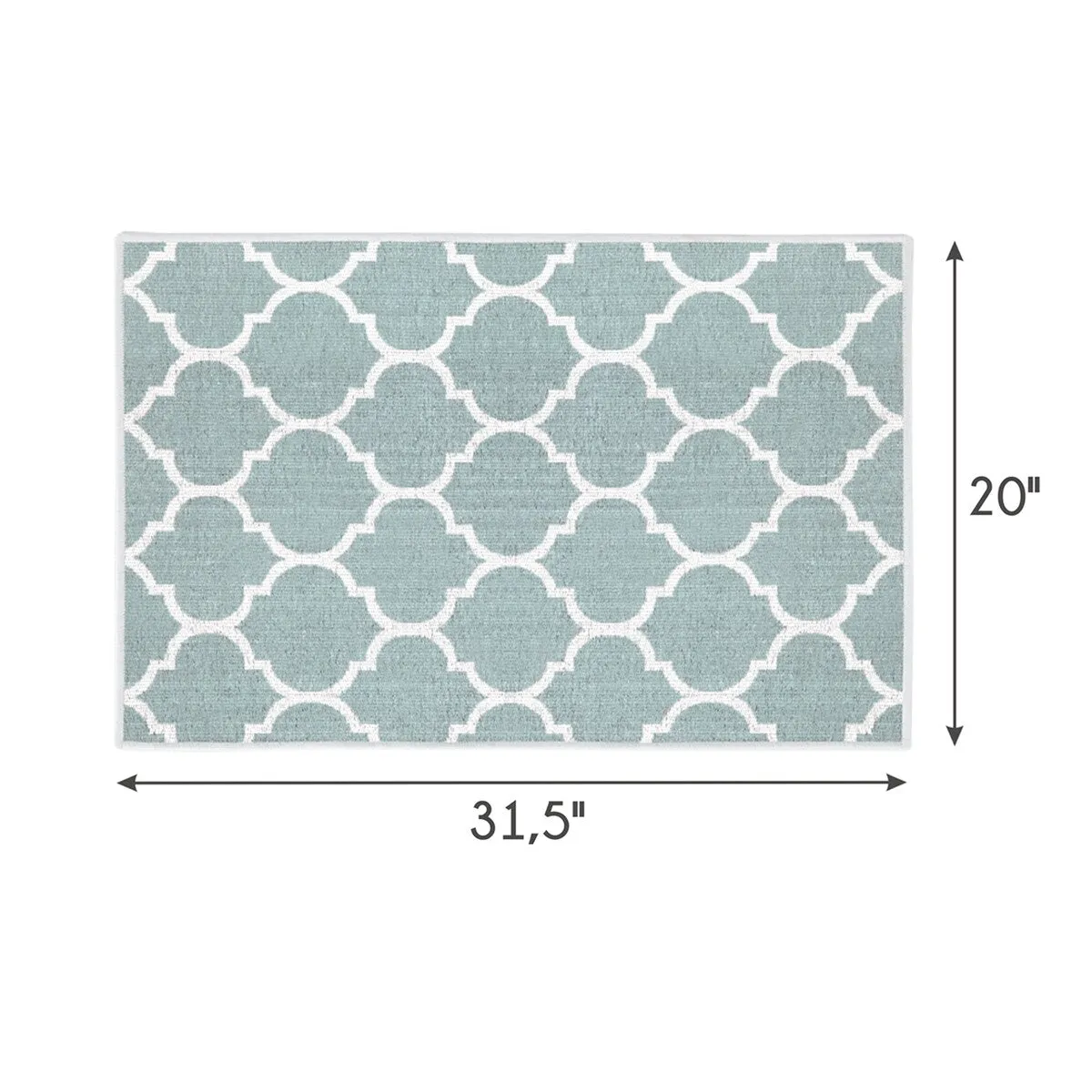 SussexHome Non-Skid Ultra-Thin Area Rugs for Laundry Room. Entryway. Bathroom and Kitchen - Washable Multipurpose Floor Mat
