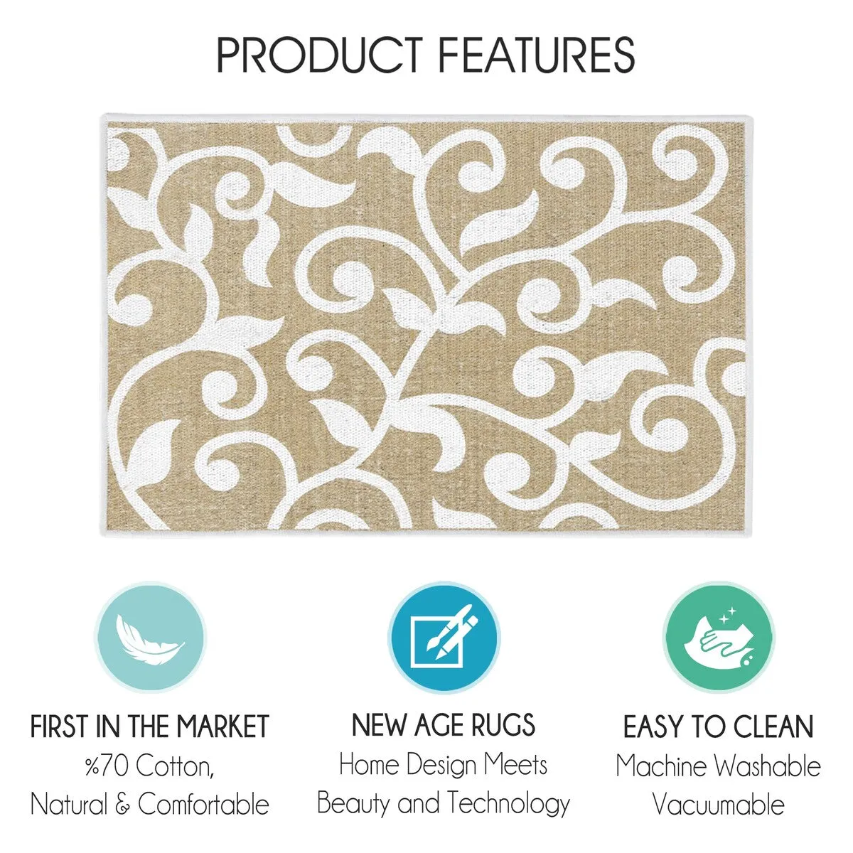 SussexHome Non-Skid Ultra-Thin Area Rugs for Laundry Room. Entryway. Bathroom and Kitchen - Washable Multipurpose Floor Mat