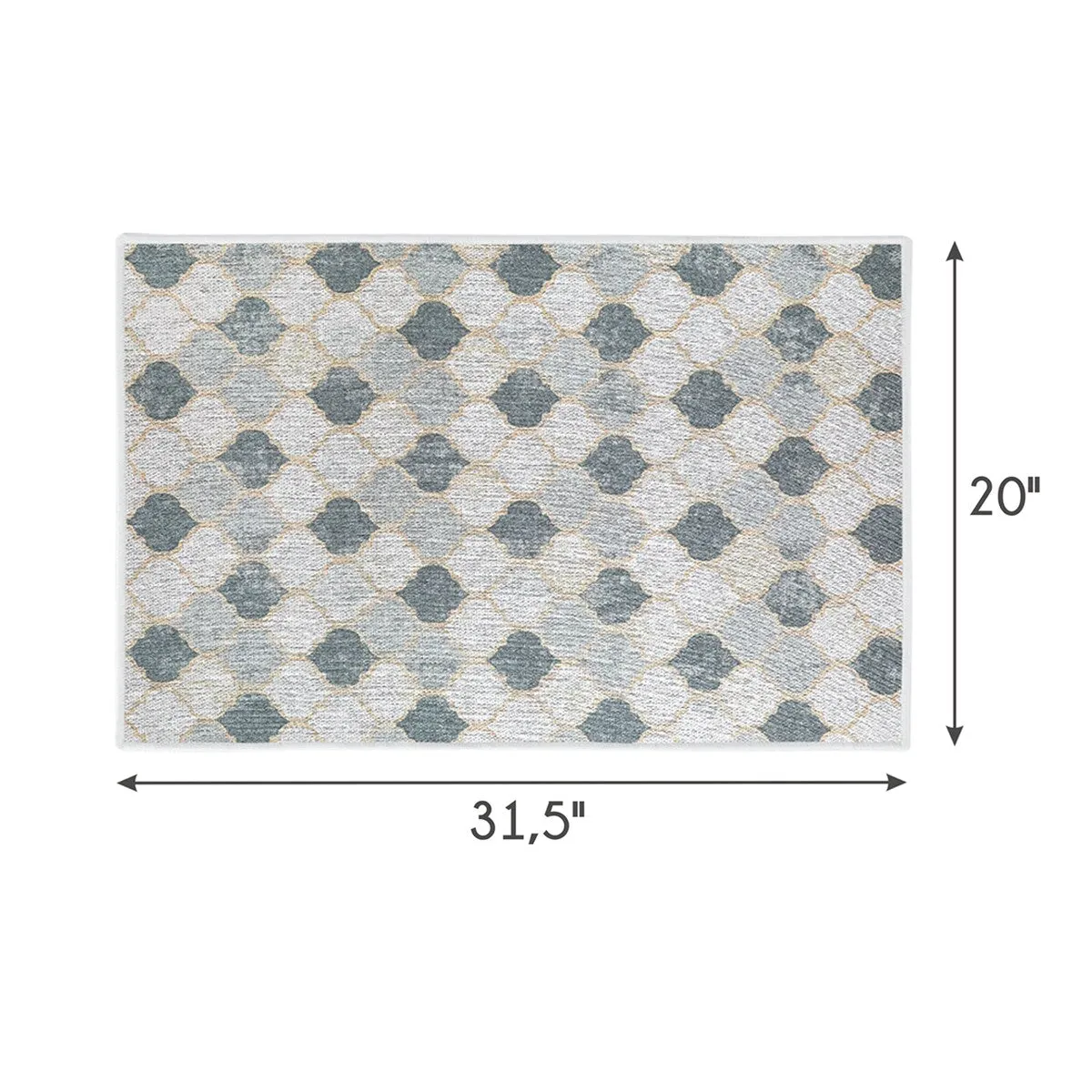 SussexHome Non-Skid Ultra-Thin Area Rugs for Laundry Room. Entryway. Bathroom and Kitchen - Washable Multipurpose Floor Mat