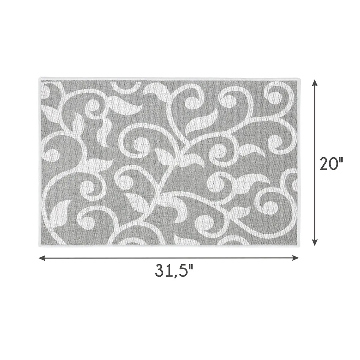 SussexHome Non-Skid Ultra-Thin Area Rugs for Laundry Room. Entryway. Bathroom and Kitchen - Washable Multipurpose Floor Mat