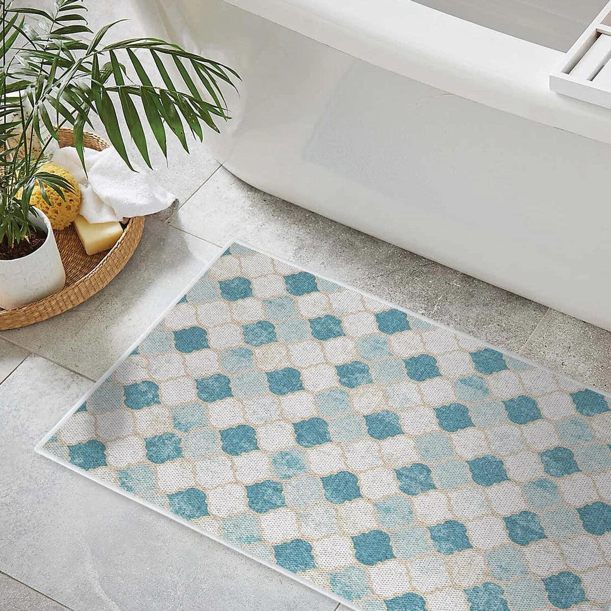 SussexHome Non-Skid Ultra-Thin Area Rugs for Laundry Room. Entryway. Bathroom and Kitchen - Washable Multipurpose Floor Mat