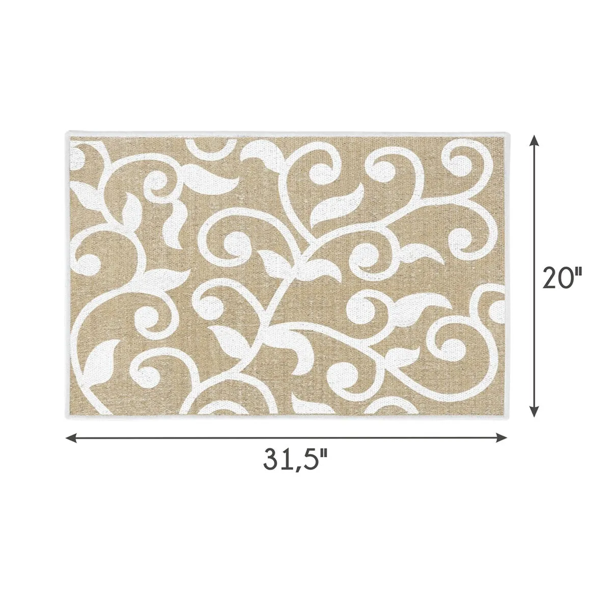 SussexHome Non-Skid Ultra-Thin Area Rugs for Laundry Room. Entryway. Bathroom and Kitchen - Washable Multipurpose Floor Mat