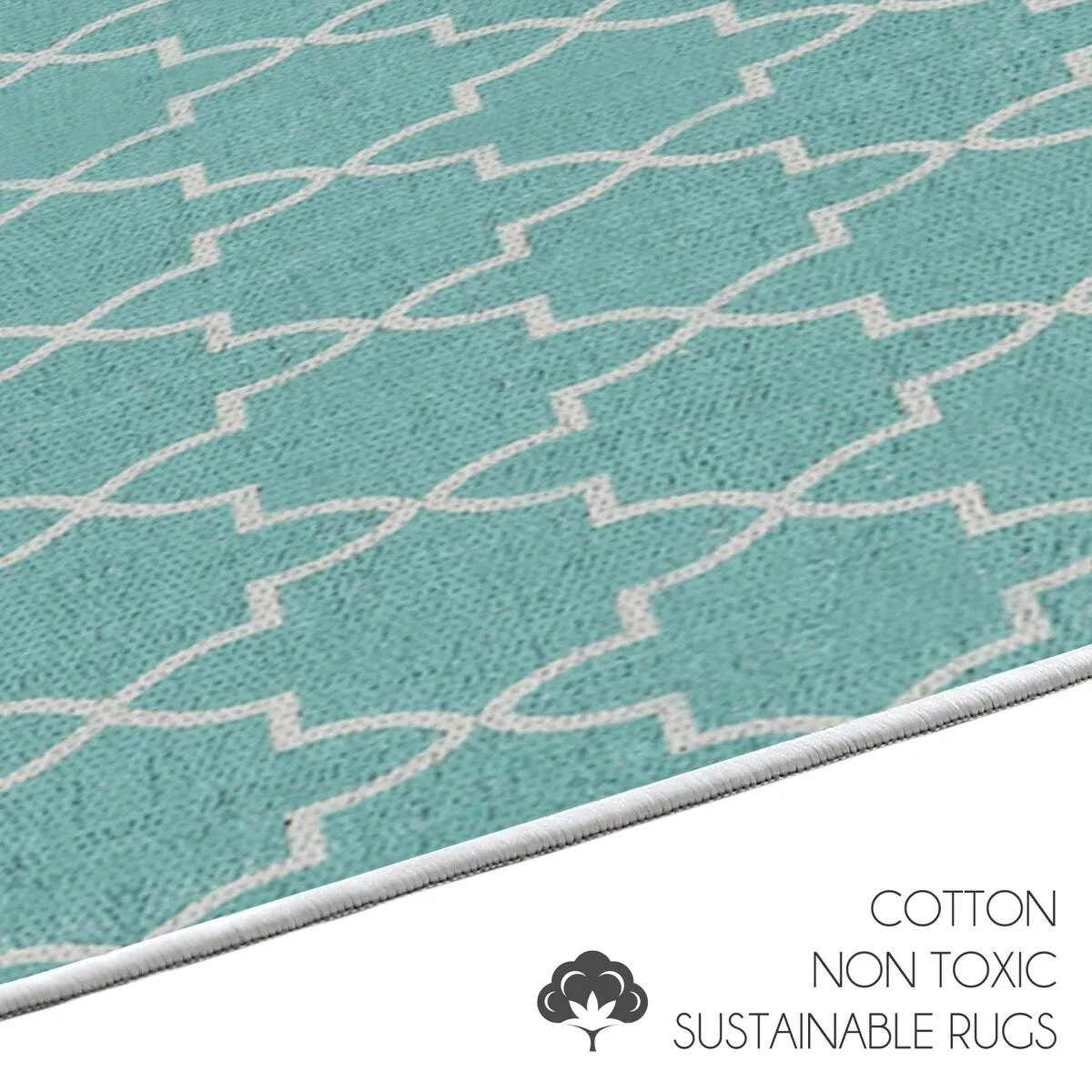 SussexHome Non-Skid Ultra-Thin Area Rugs for Laundry Room. Entryway. Bathroom and Kitchen - Washable Multipurpose Floor Mat