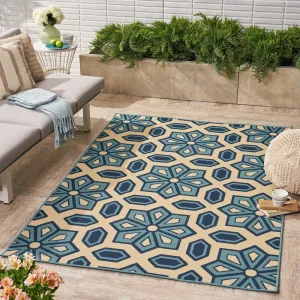 Tegan Indoor/ Outdoor Geometric Area Rug by Christopher Knight Home